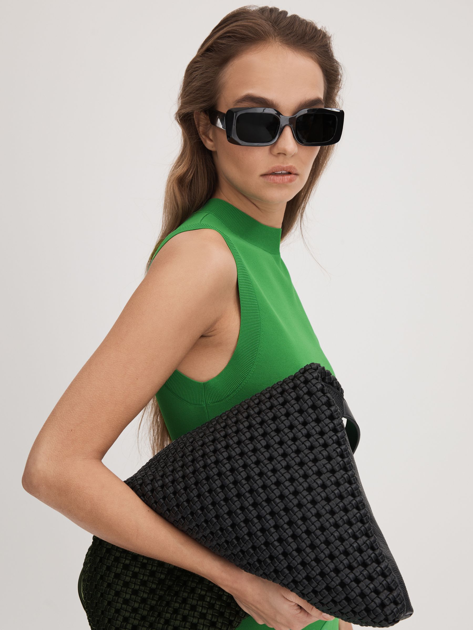 Florere Fit-and-Flare Midi Dress in Bright Green - Image 6 of 7