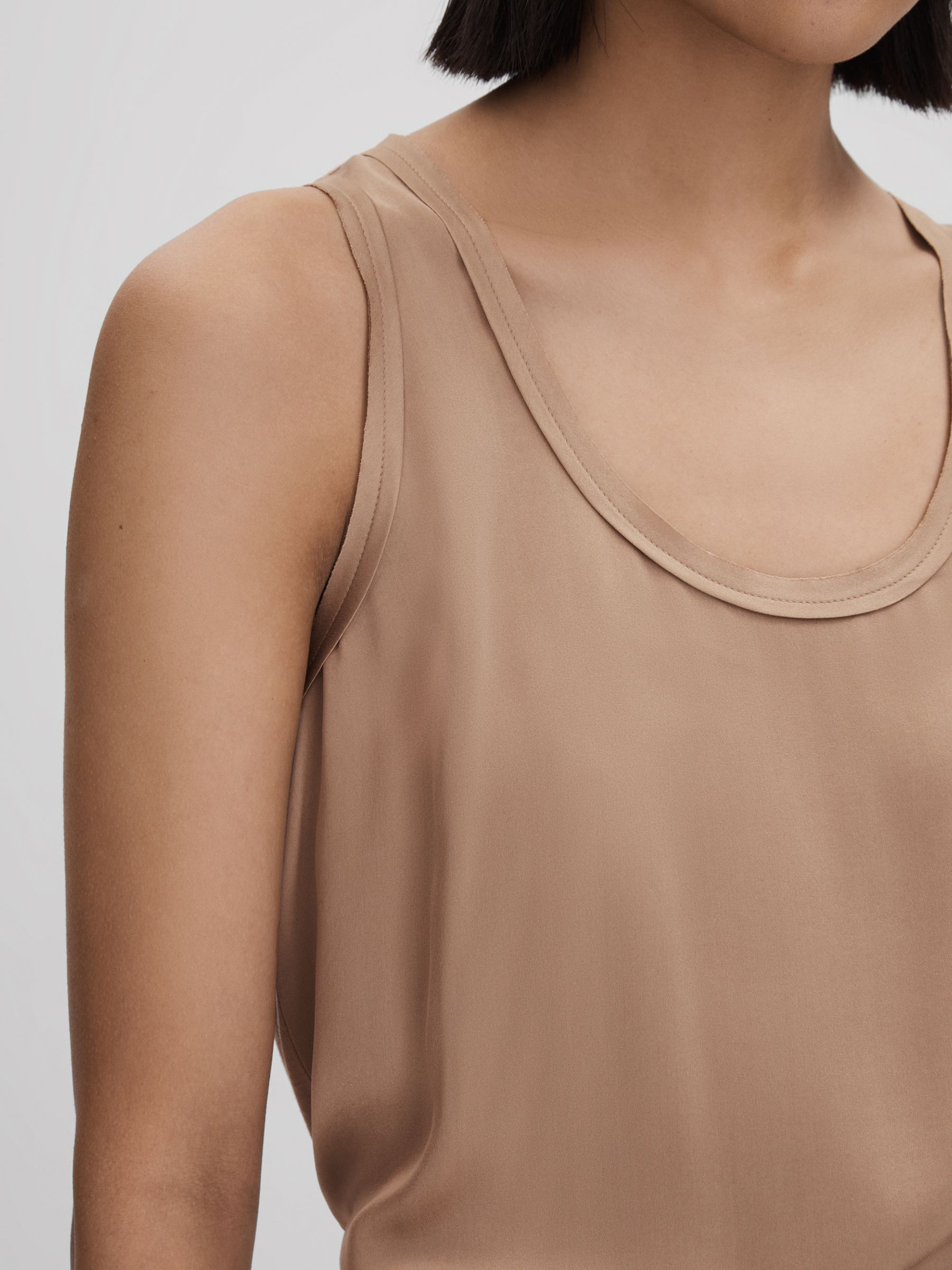 Silk Front Vest in Bronze - Image 4 of 6