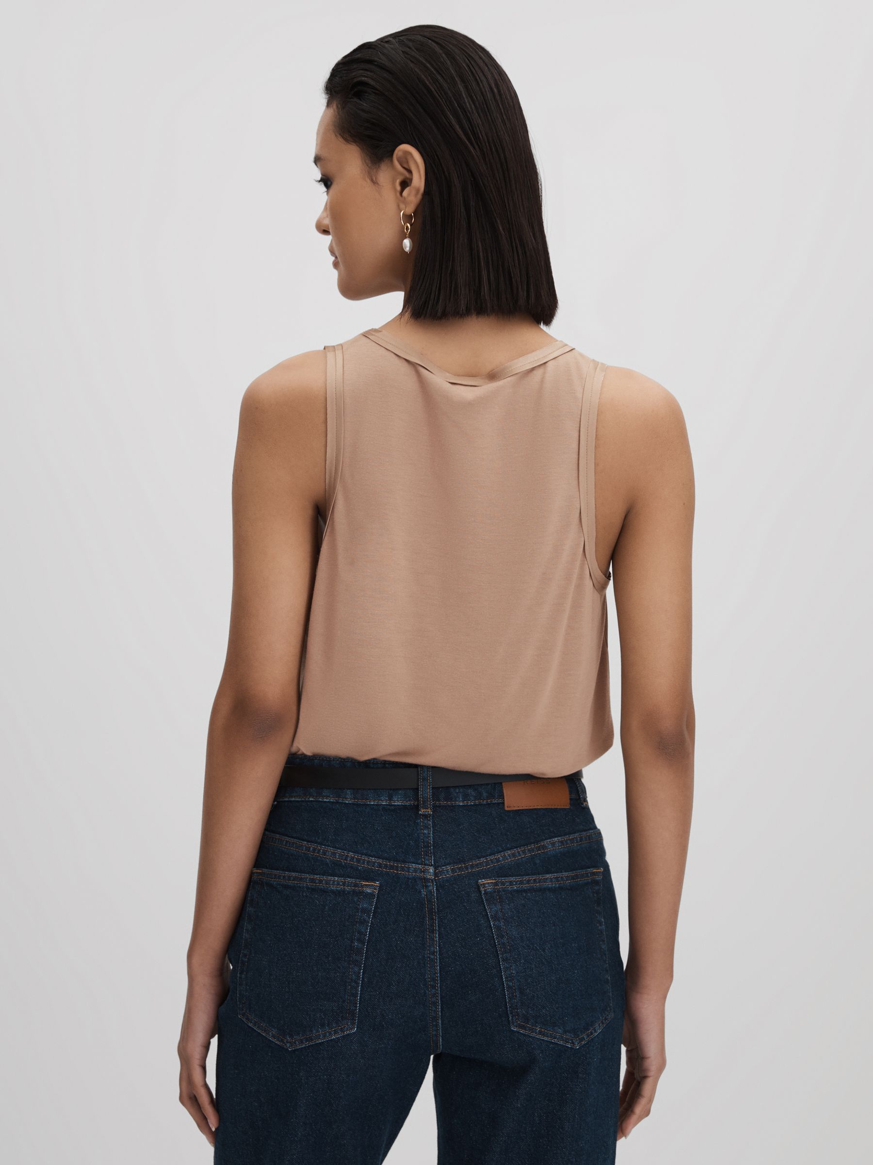 Silk Front Vest in Bronze - Image 5 of 6