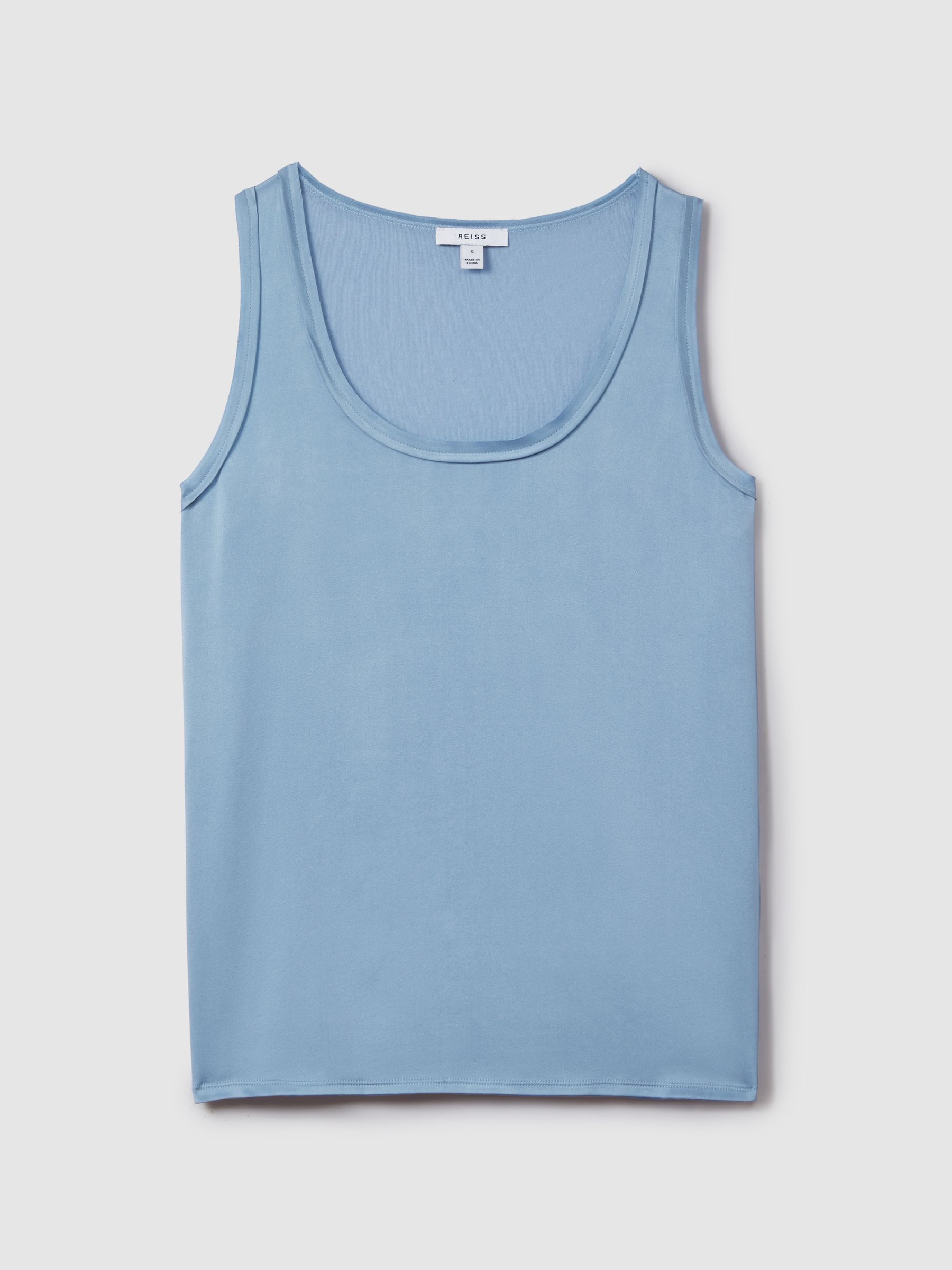 Silk Front Vest in Blue - Image 2 of 5