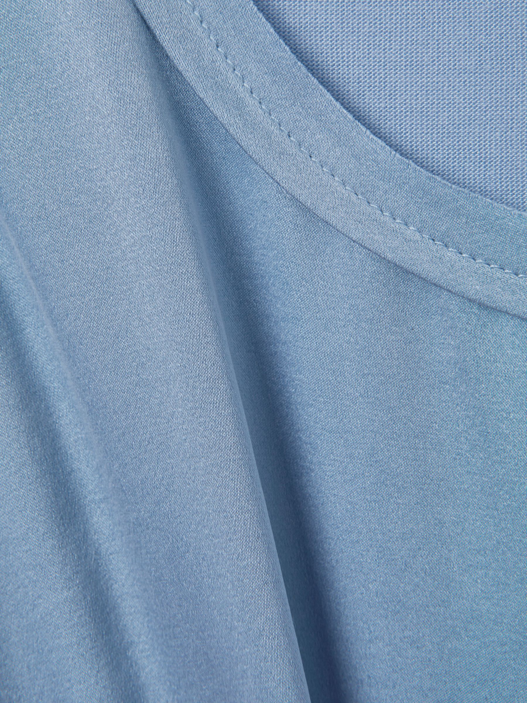 Silk Front Vest in Blue - Image 5 of 5
