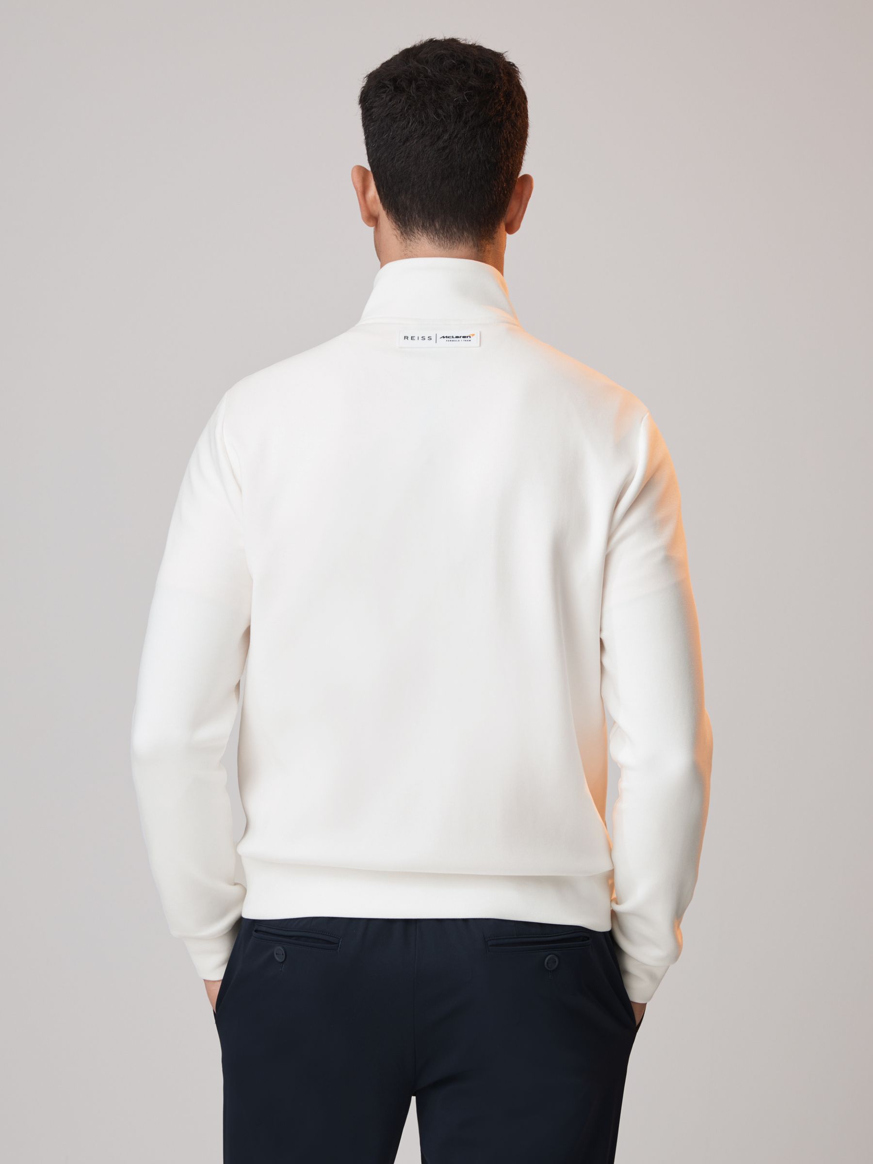 McLaren F1 Hybrid Quilt and Jersey Jacket in White - Image 5 of 10