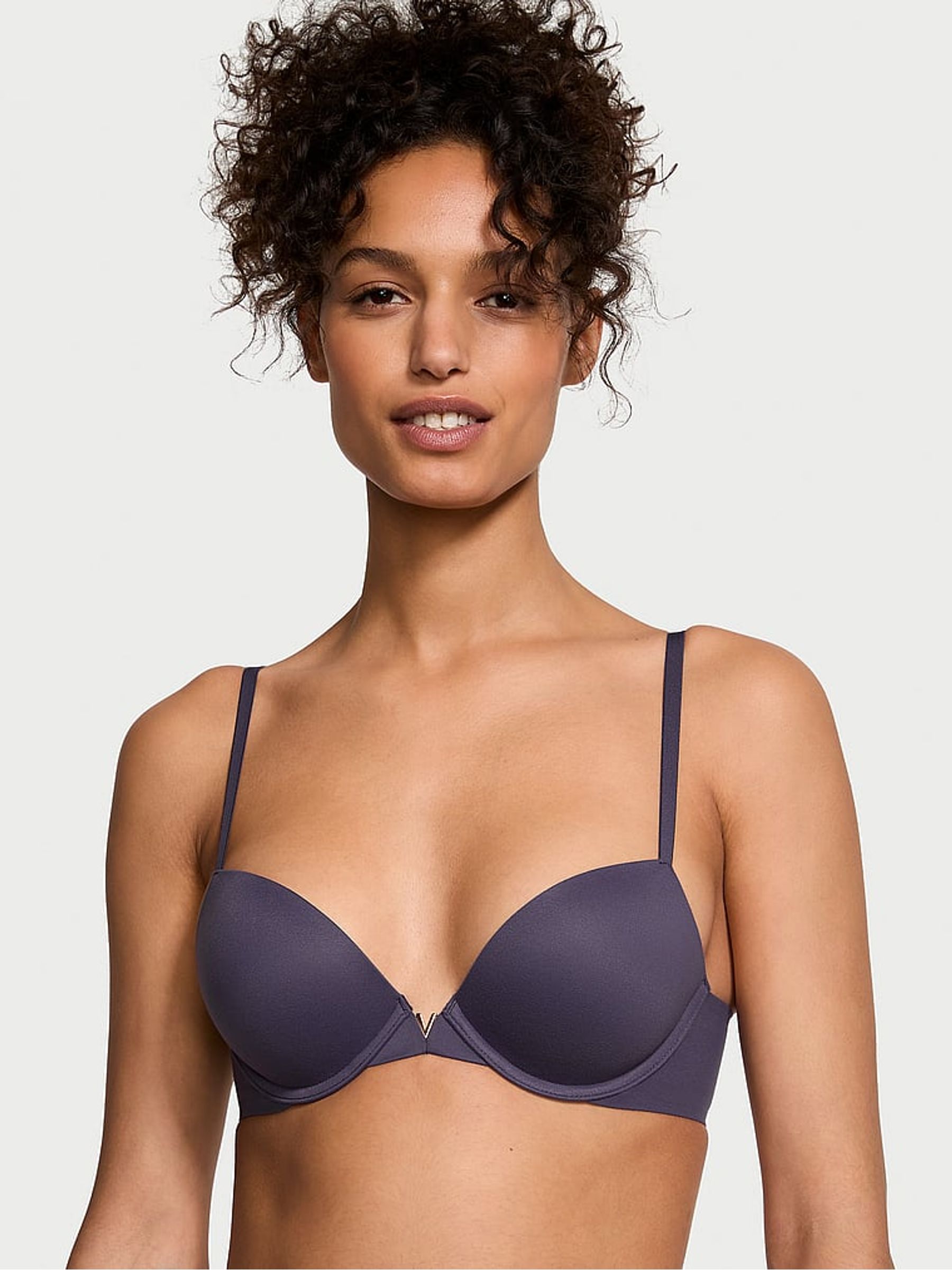 Bad Boy Grey Push Up Bra - Image 1 of 3