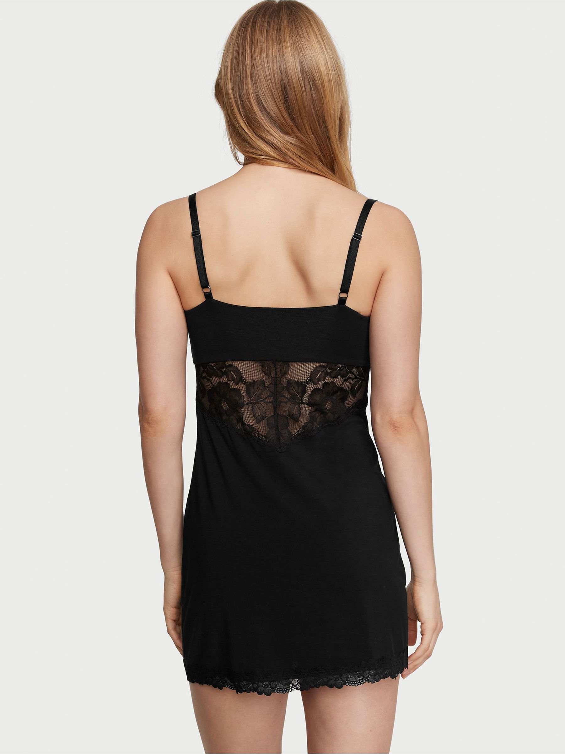 Black Modal Sweetheart Slip - Image 2 of 2