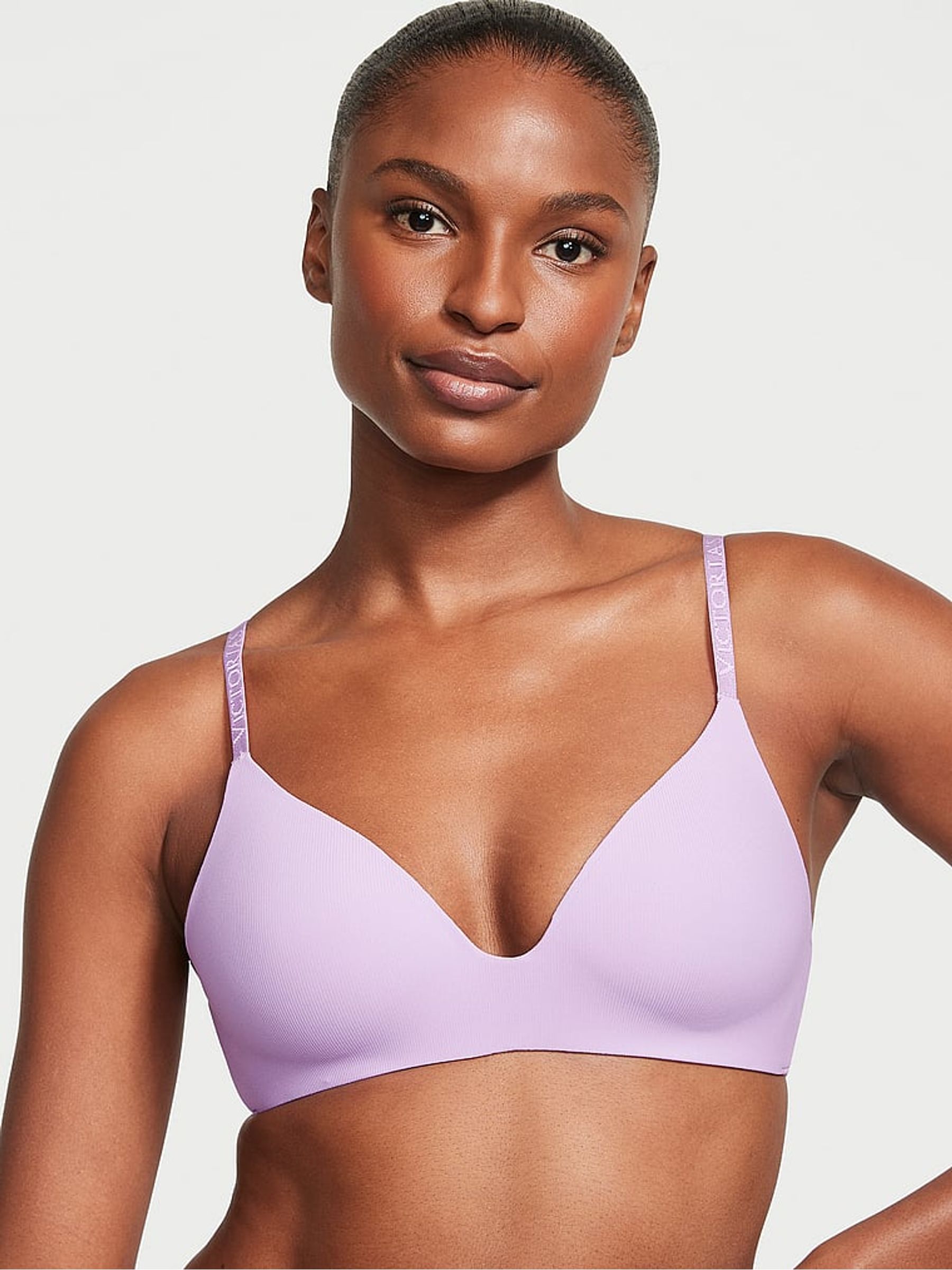 Unicorn Purple Rib Bra - Image 1 of 3