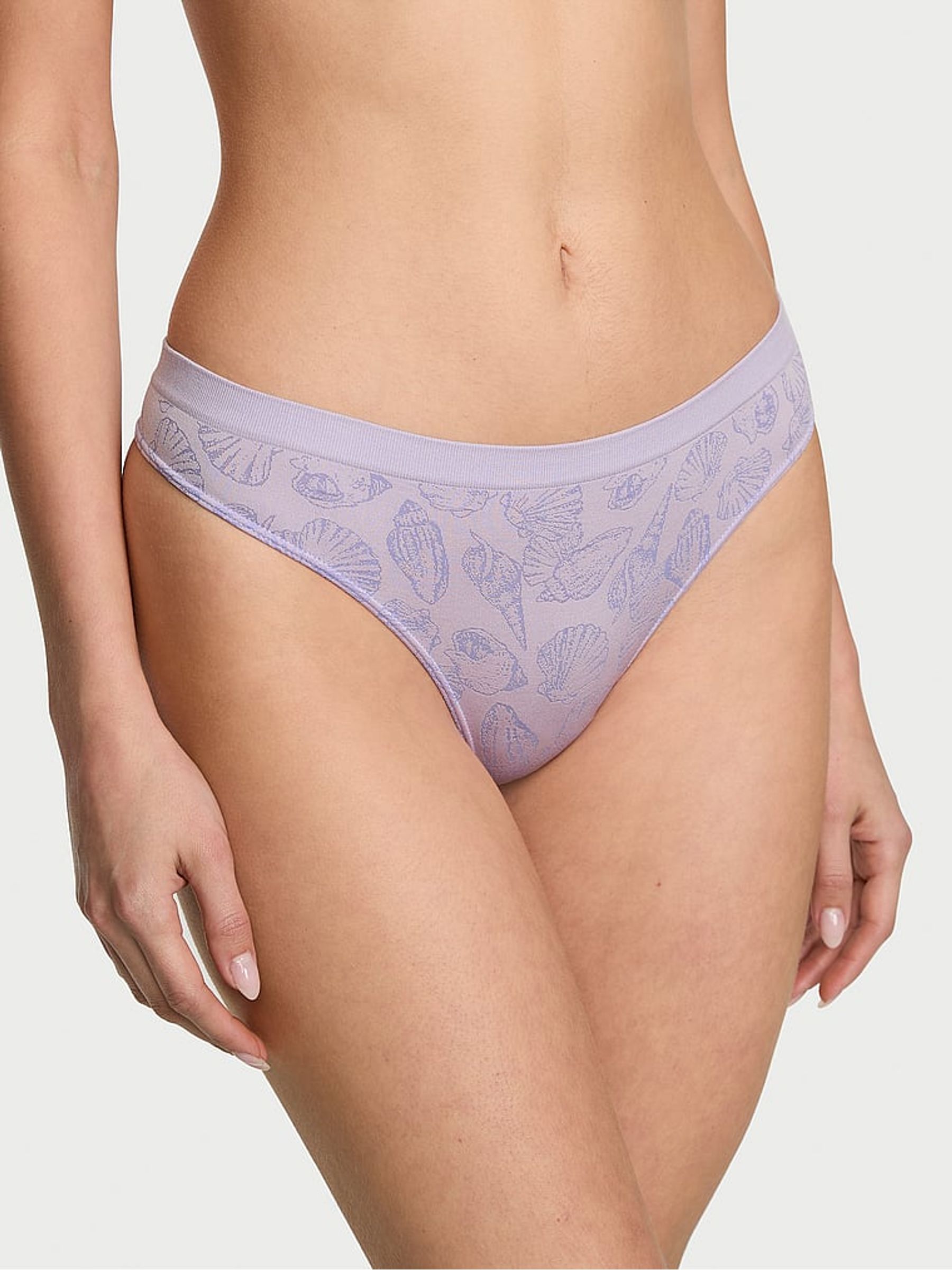 Perfume Purple Seashells Seamless Thong Knickers - Image 1 of 1