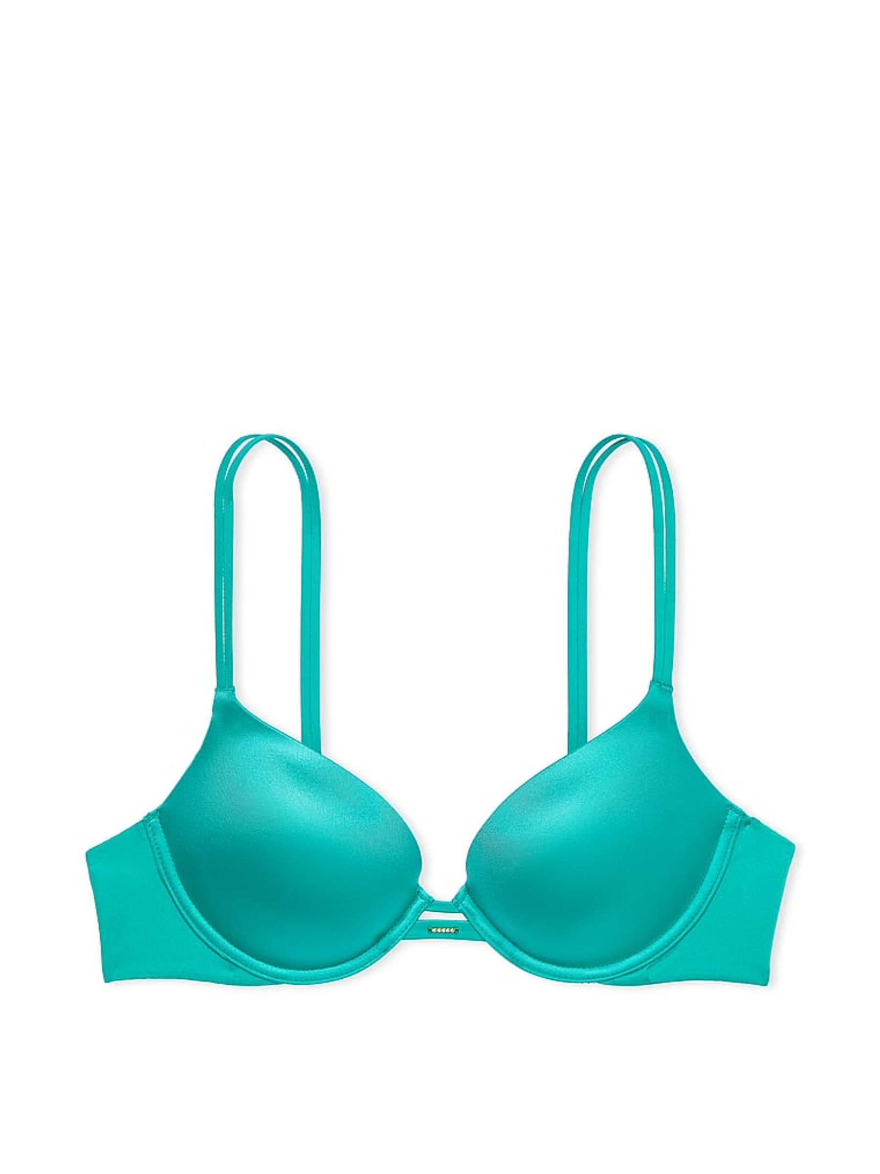 Aqua Sea Green Smooth Plunge Push Up Bra - Image 3 of 3