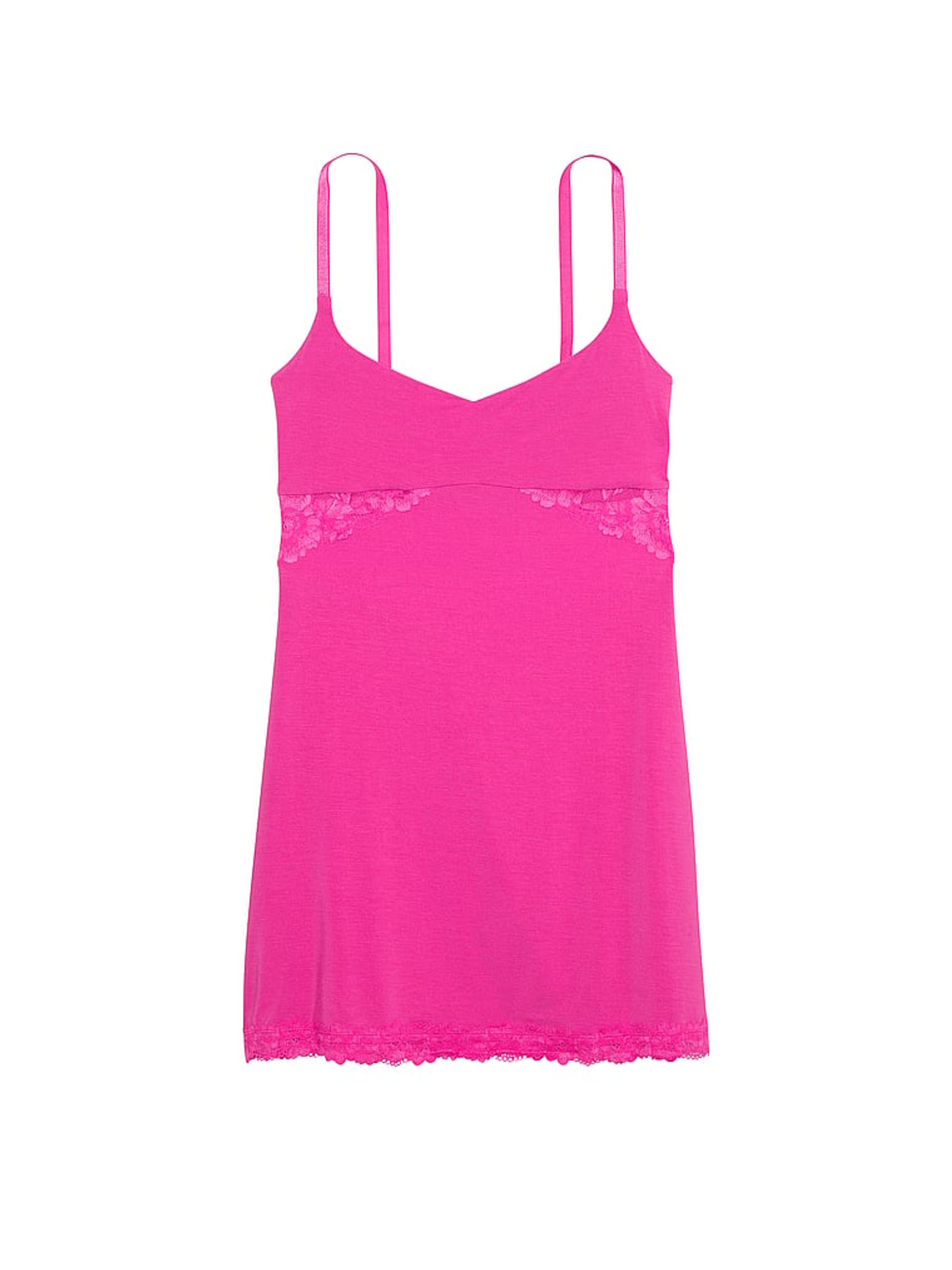 Fuchsia Frenzy Pink Modal Sweetheart Slip - Image 3 of 3