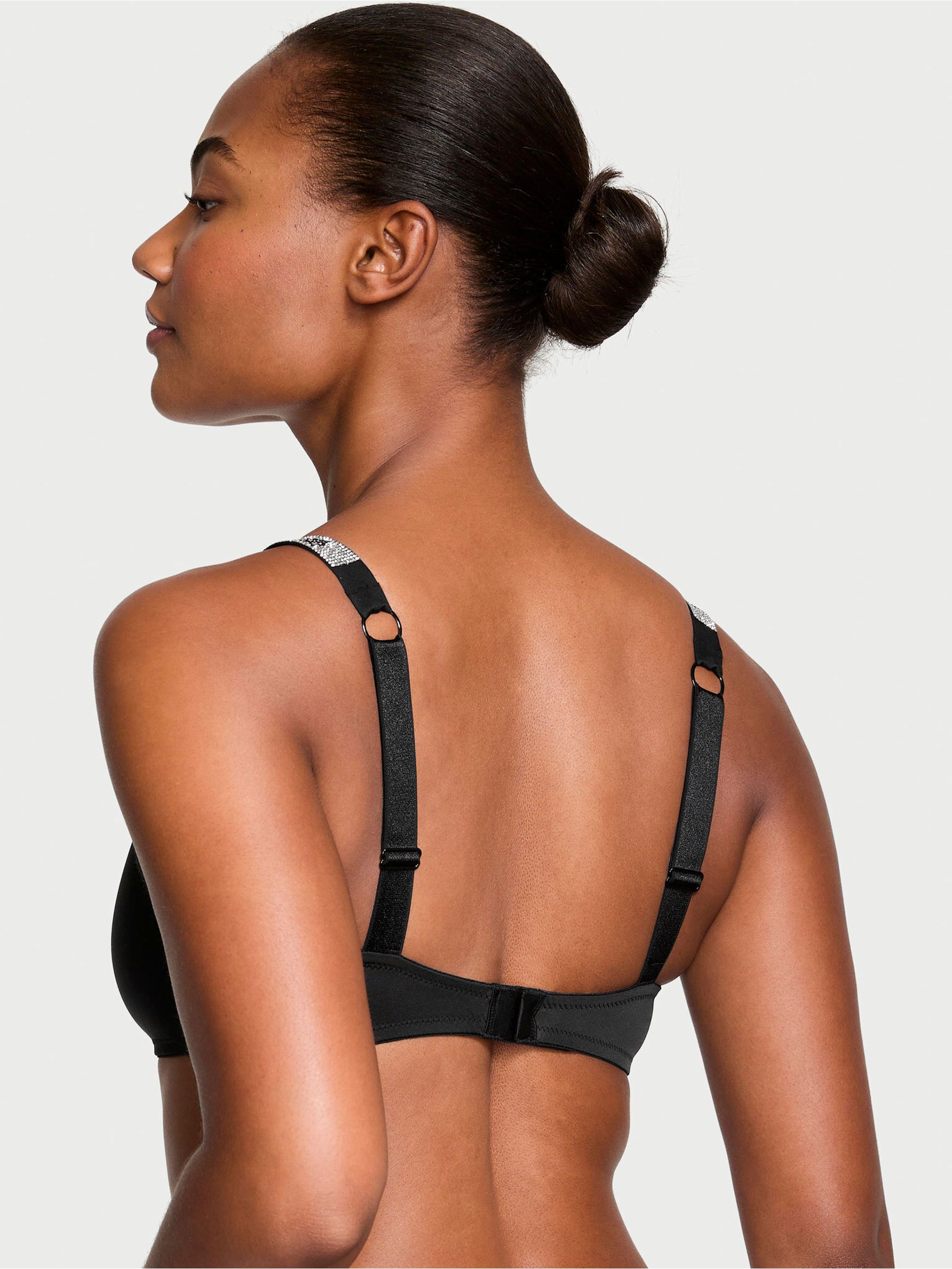 Black Shine Strap Bralette - Image 2 of 3