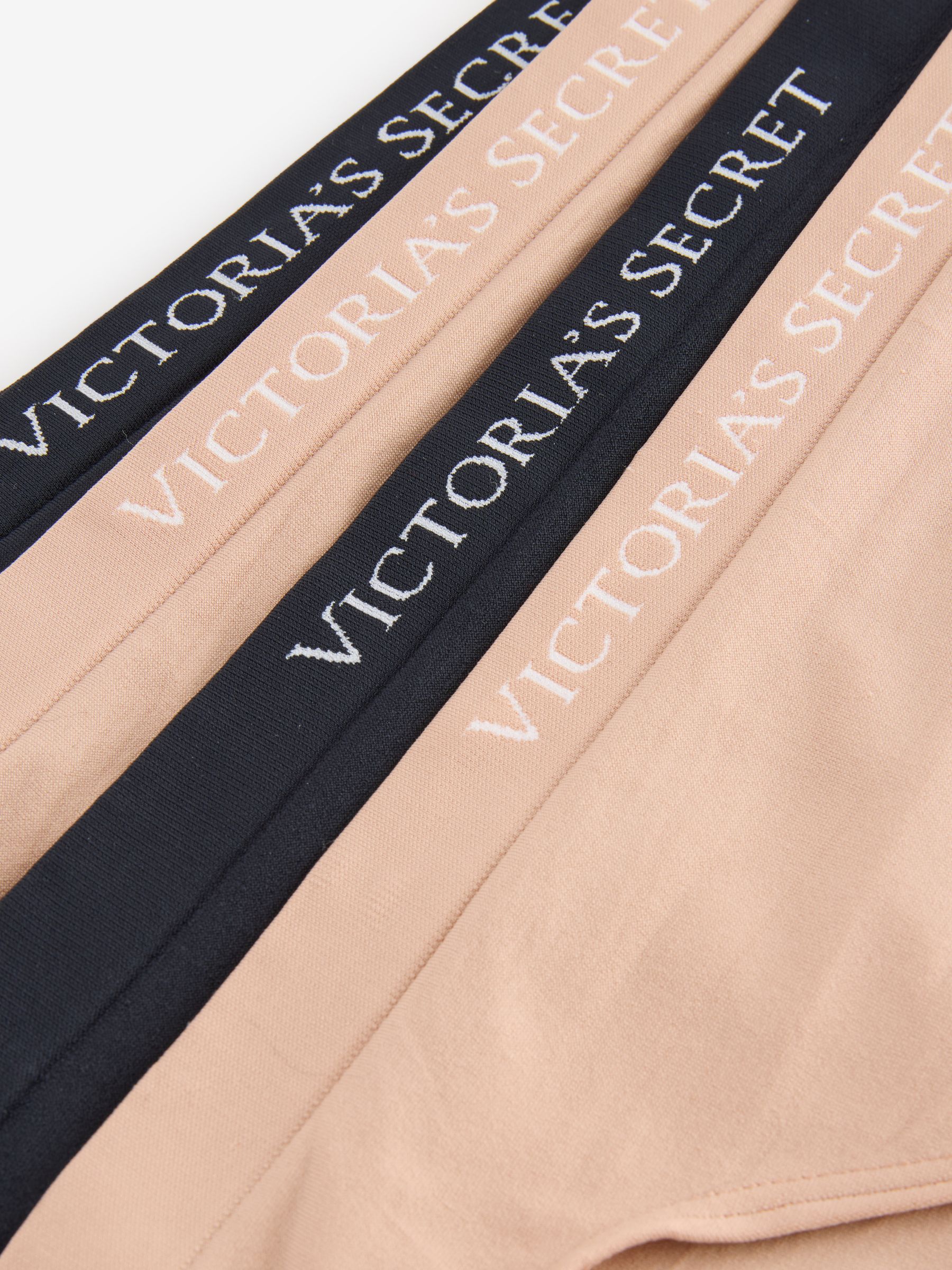 Black/Nude Brief Logo 4 Pack Knickers - Image 4 of 5