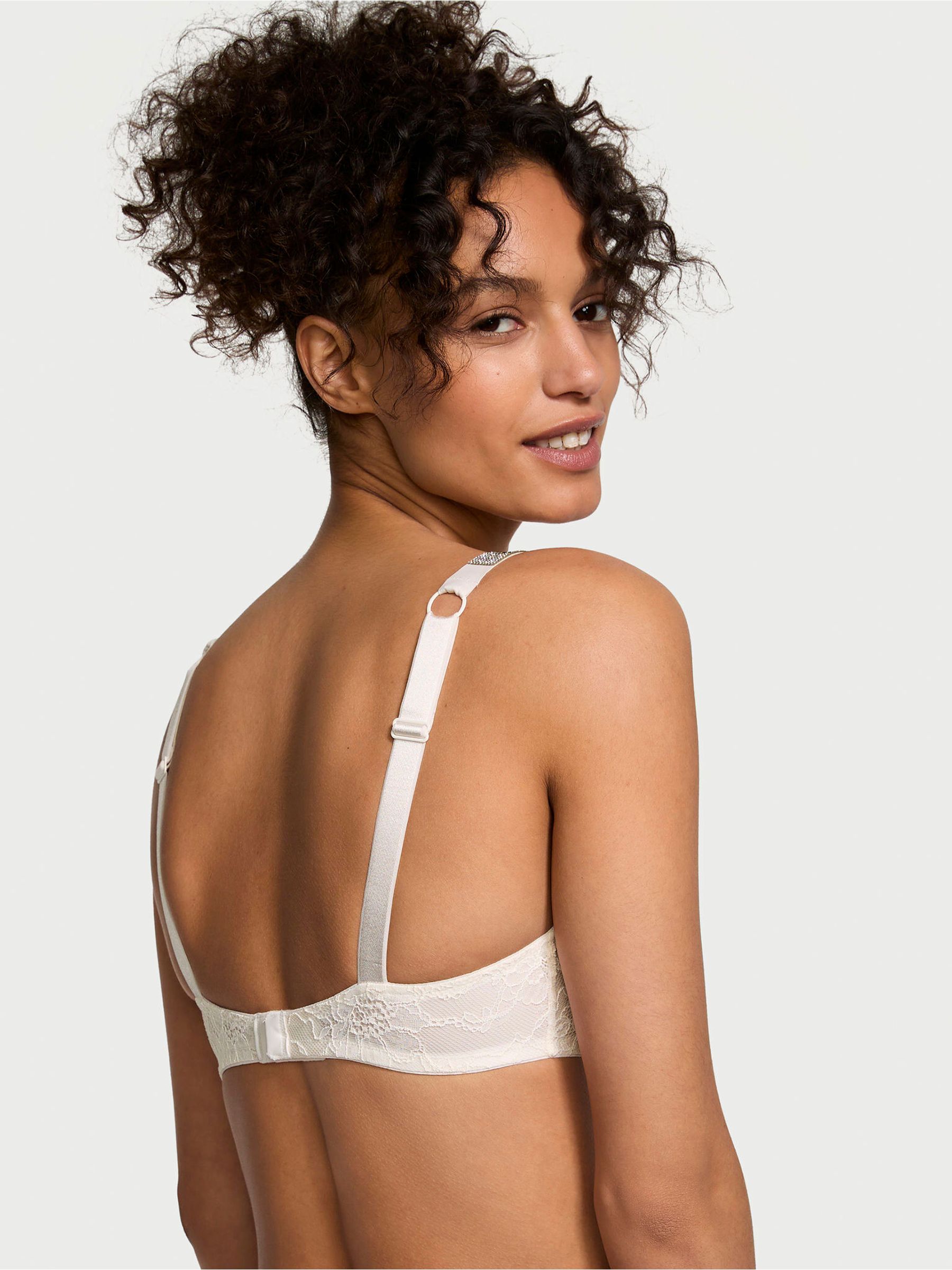 Coconut White Shine Strap Bralette - Image 2 of 3