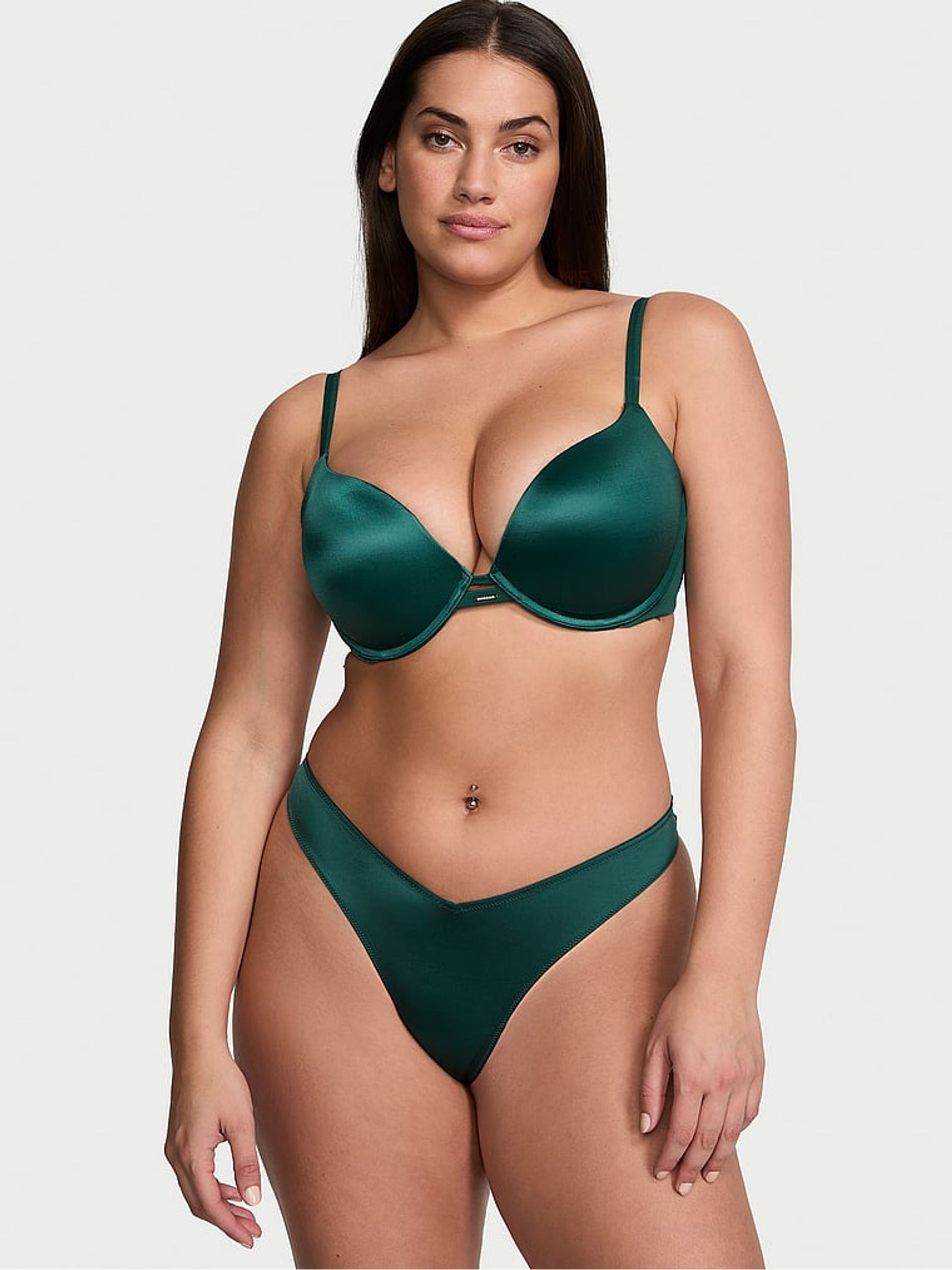 Green Mystique Smooth Plunge Push Up Bra - Image 3 of 4