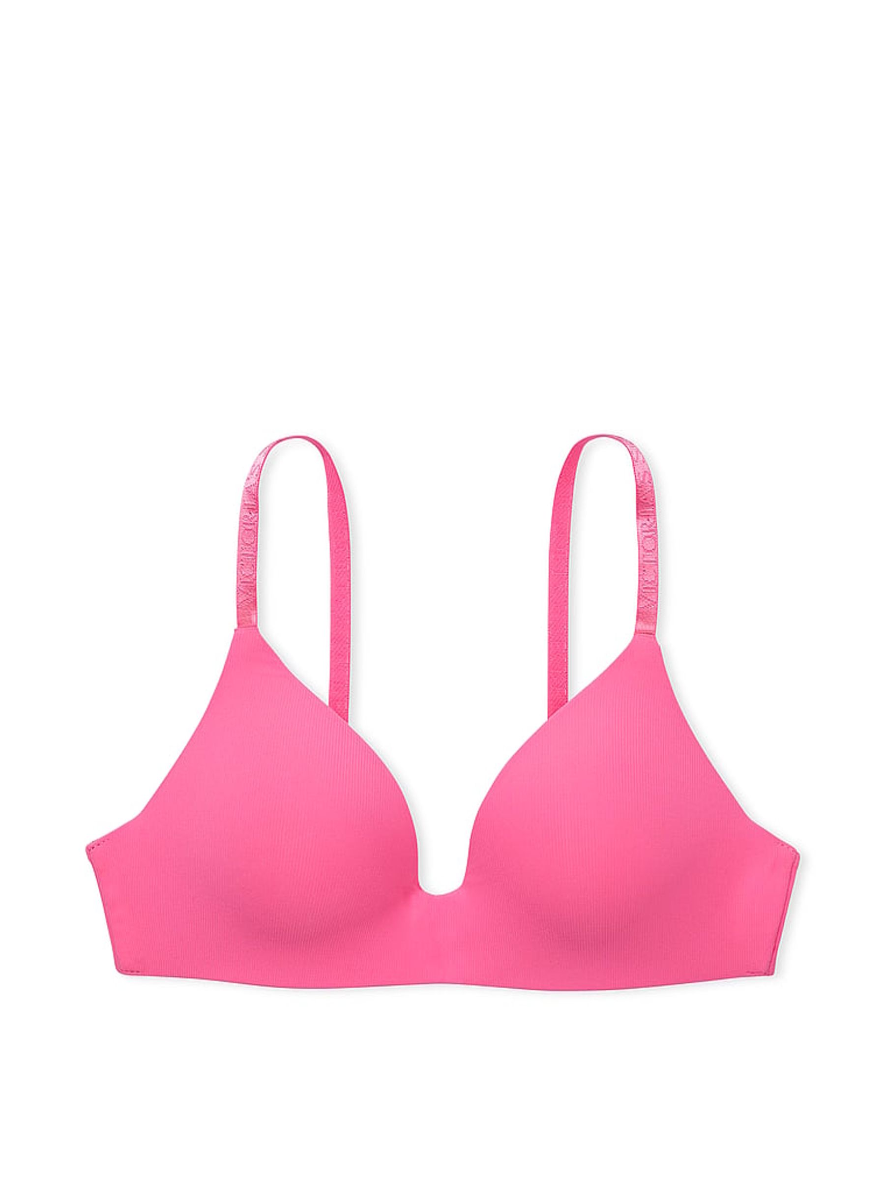 Hollywood Pink Rib Non Wired Lightly Lined Bra - Image 3 of 3