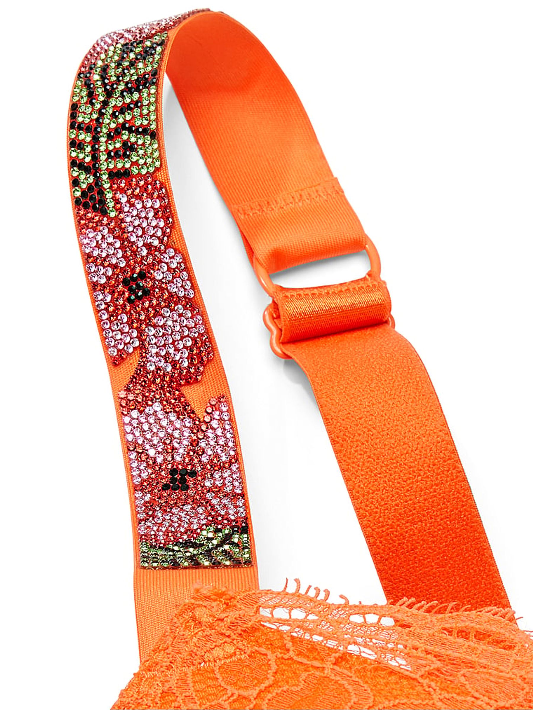 Sunset Orange Bombshell Add 2 Cups Push Up Shine Strap Push Up Bra - Image 4 of 4