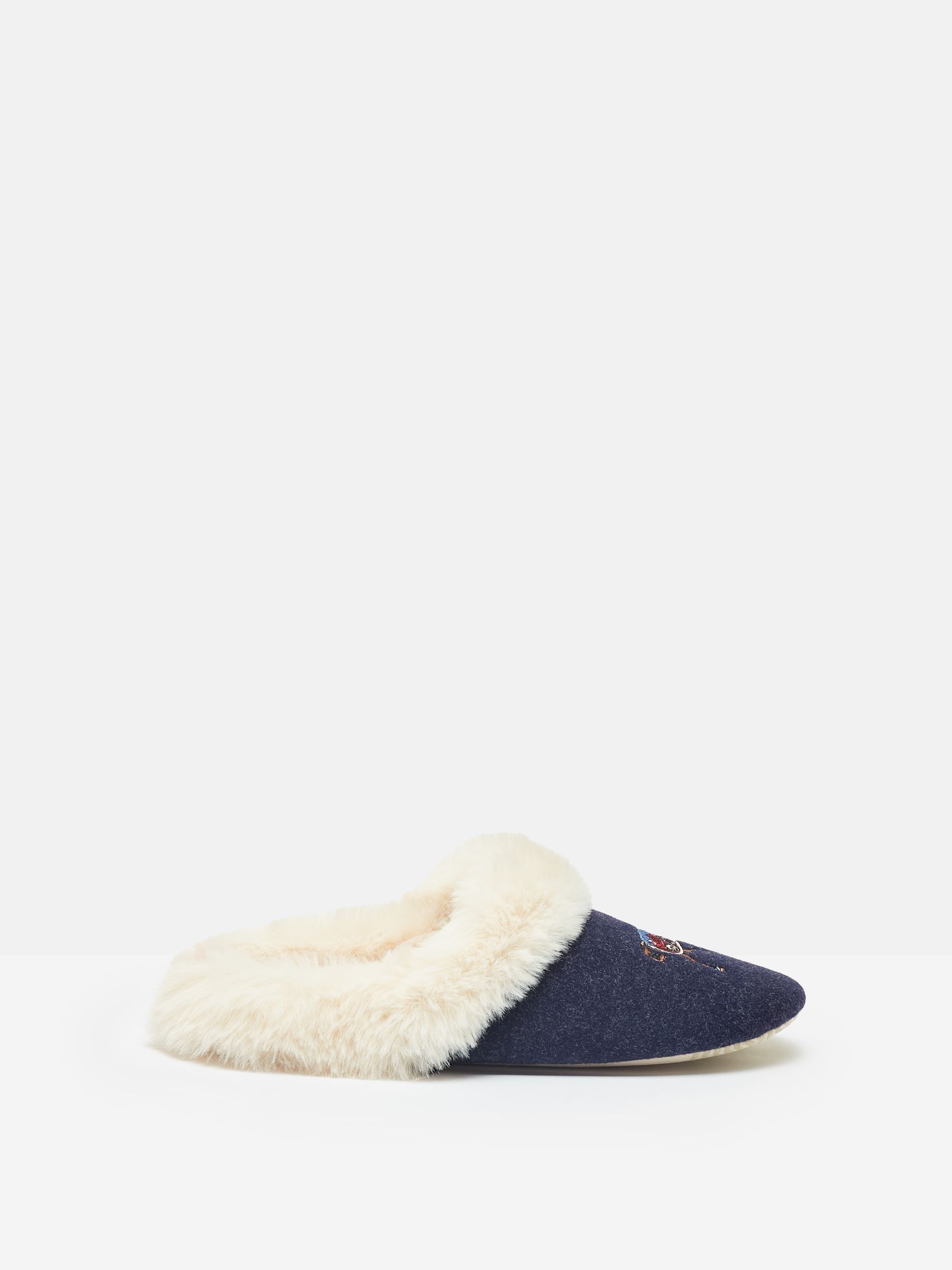 Slippet Luxe Navy Blue Horse Embroided Slippers - Image 2 of 7