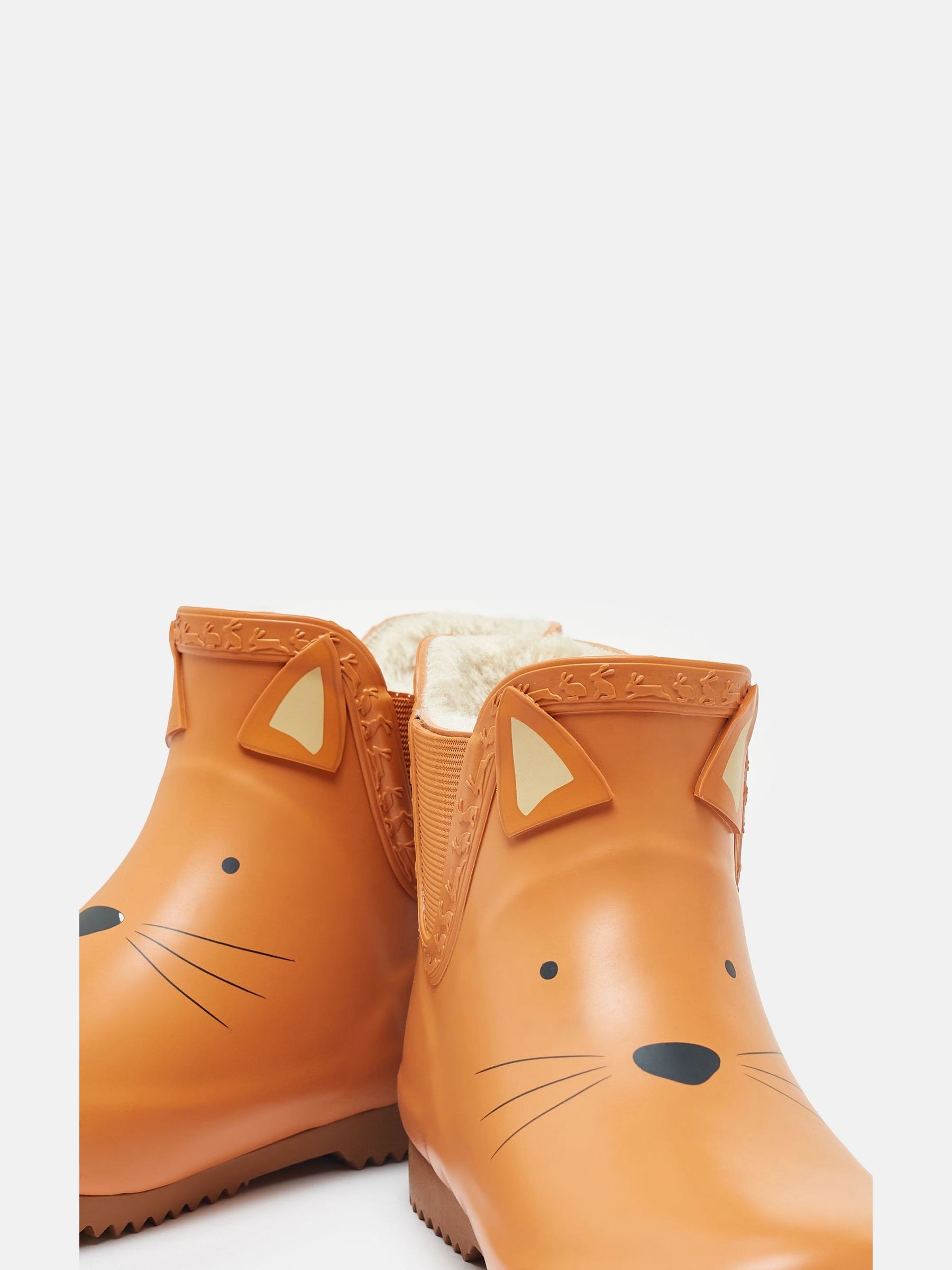 Kids' Orange Character Fleece Lined Ankle Wellies - Image 5 of 6