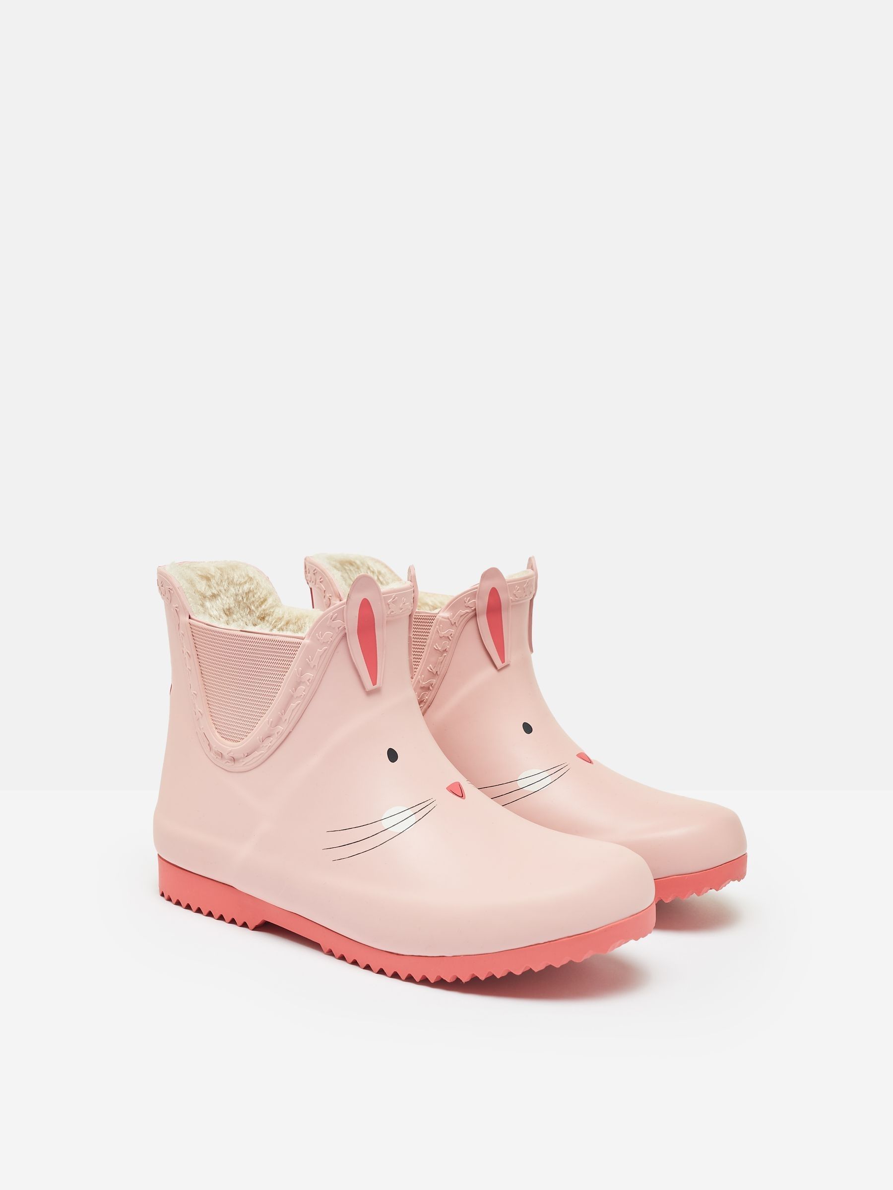 Kids' Pink Character Fleece Lined Ankle Wellies - Image 2 of 6