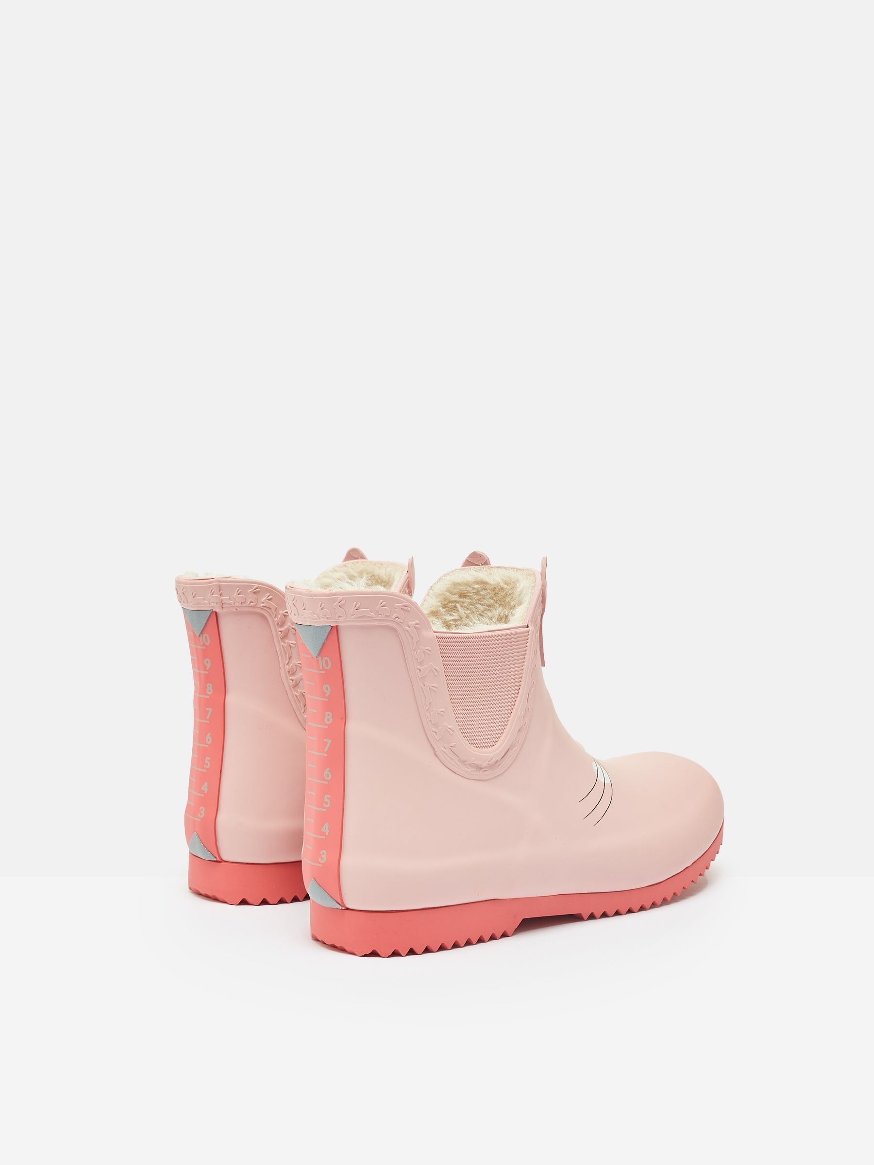 Kids' Pink Character Fleece Lined Ankle Wellies - Image 3 of 6