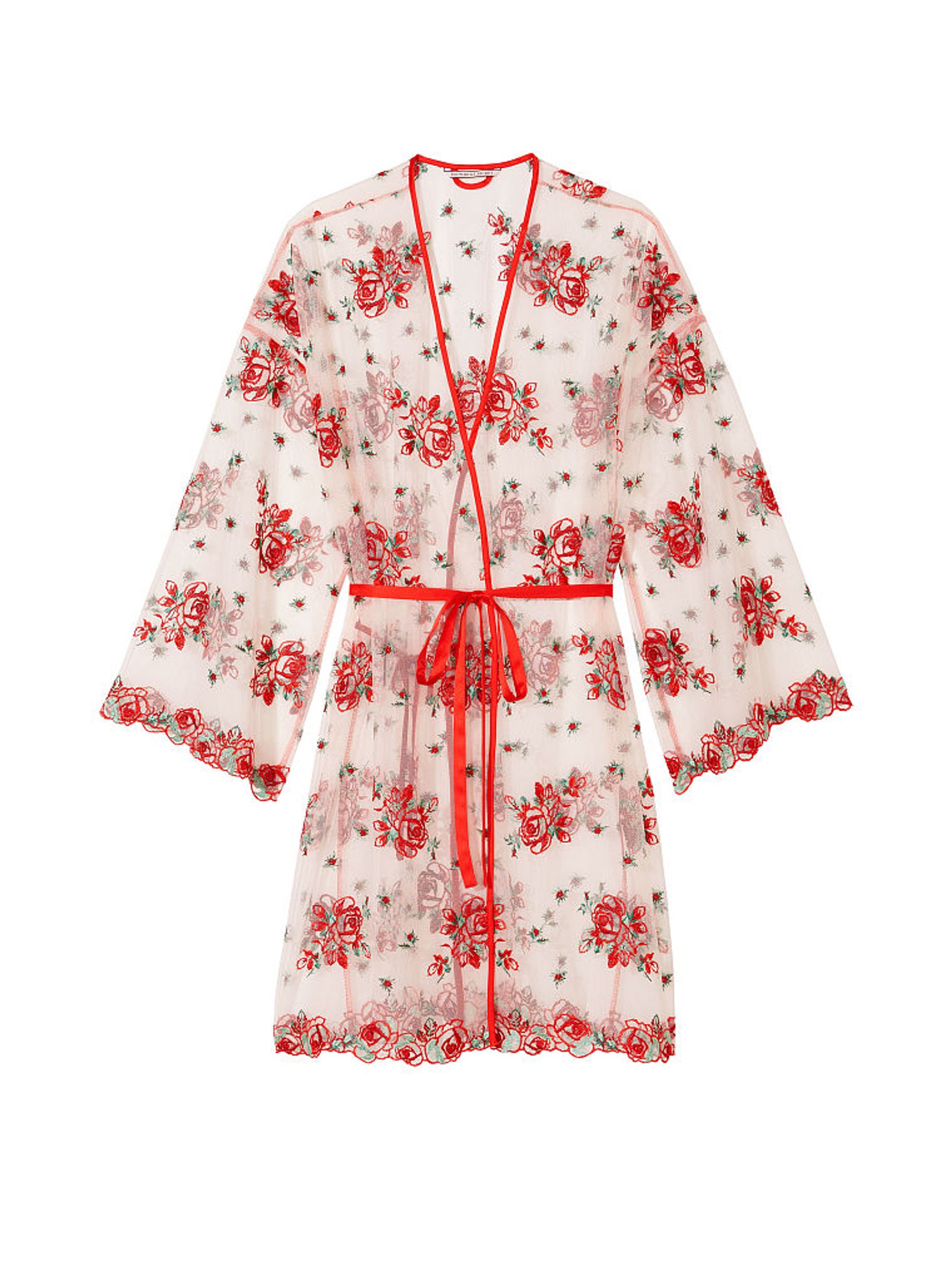 Evening Blush Pink Embroidered Robe - Image 3 of 3