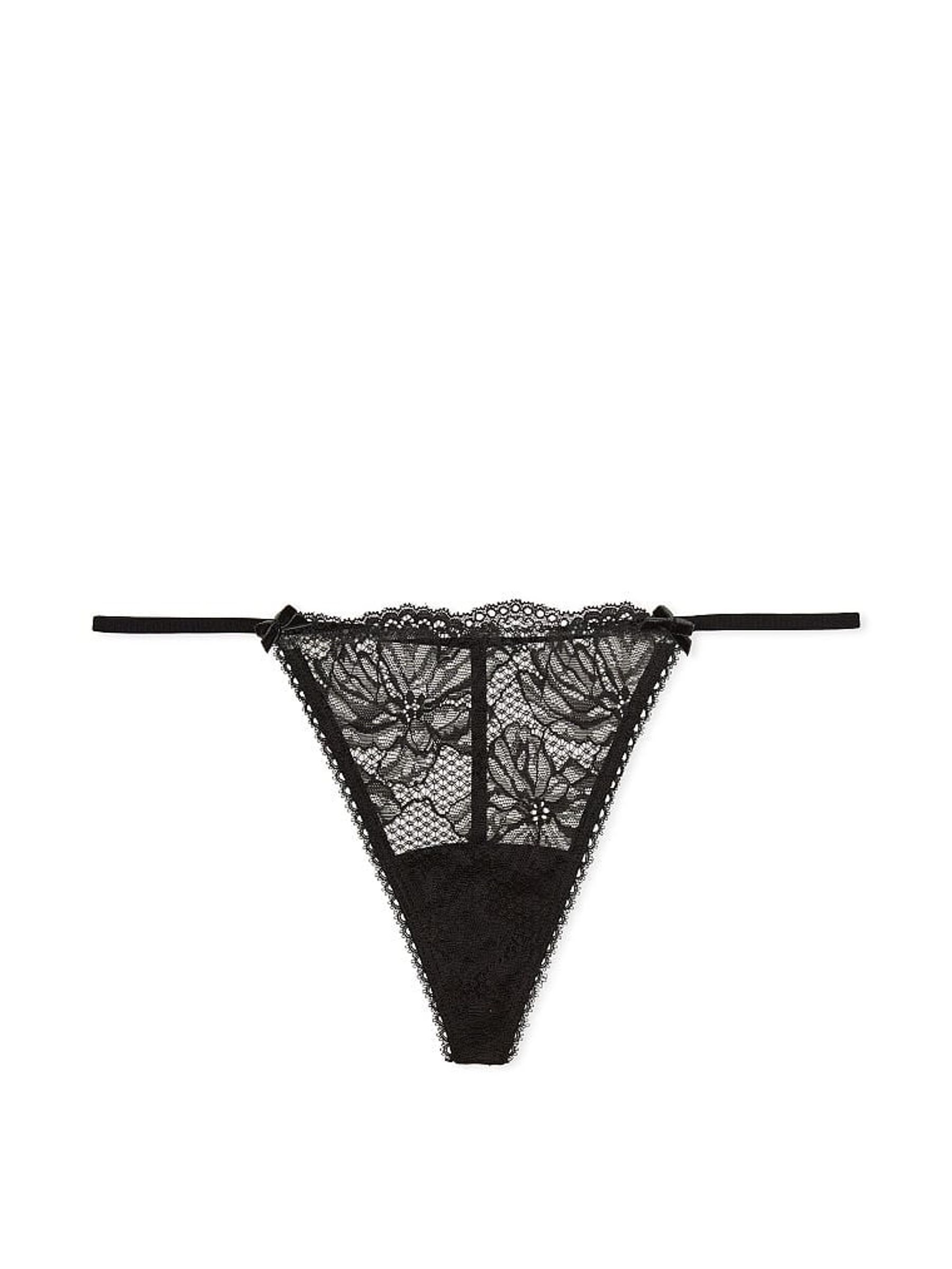 Black Smooth G String Knickers - Image 1 of 1