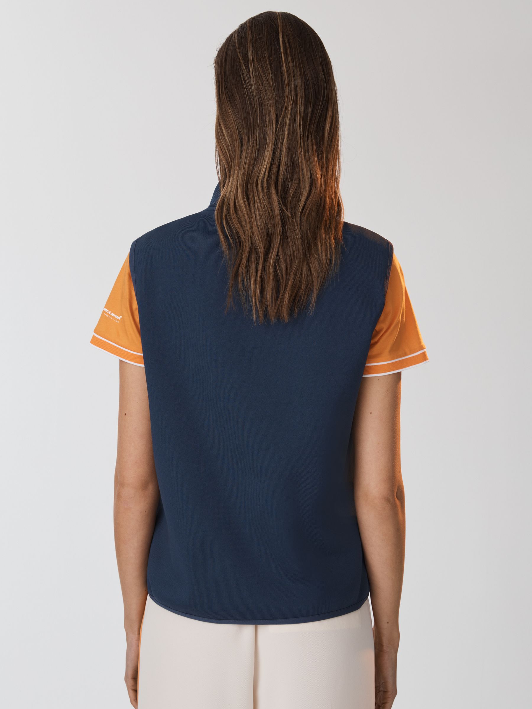 McLaren F1 Hybrid Quilt and Knit Gilet in Airforce Blue - Image 5 of 8