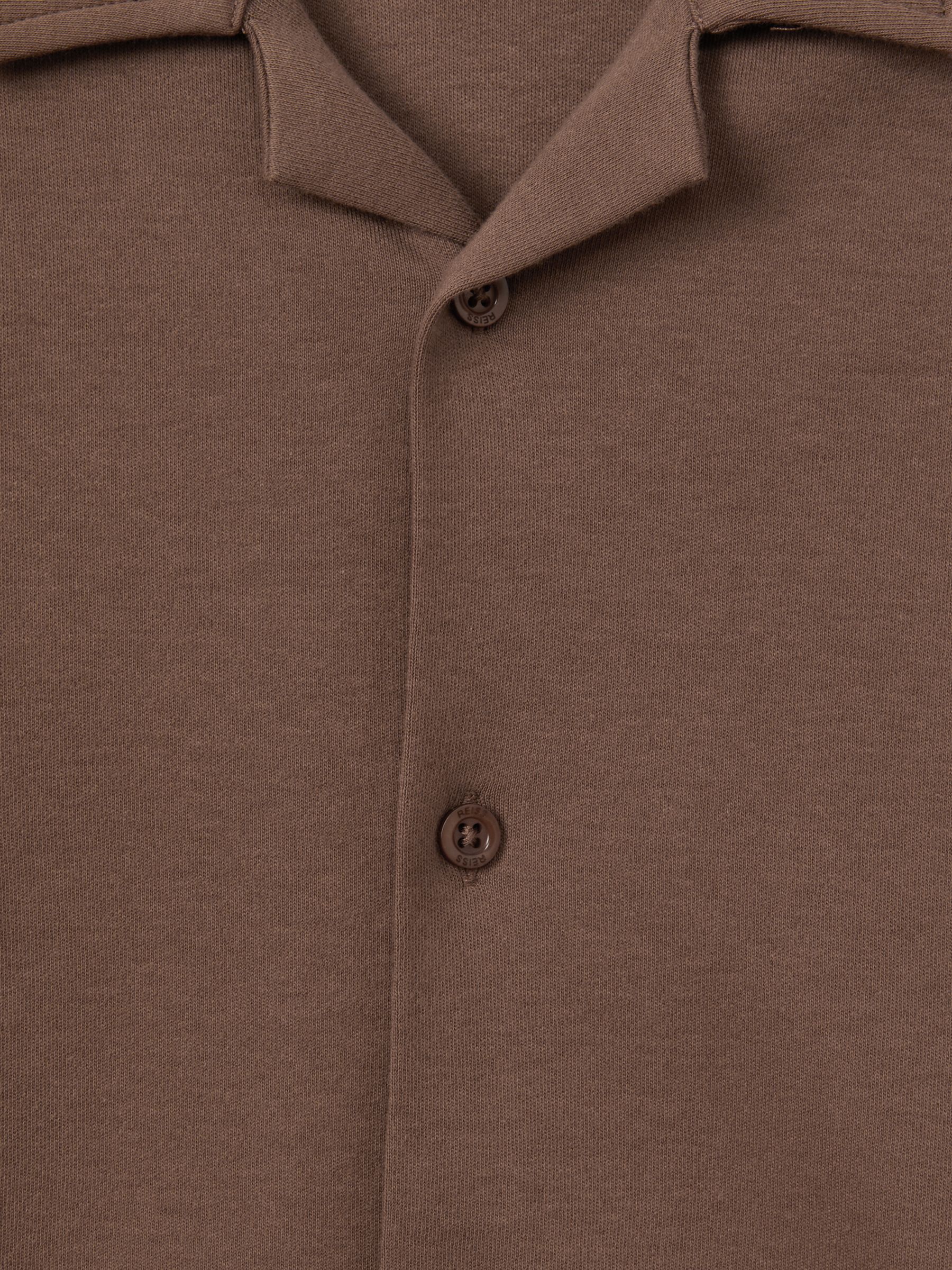 3-9 yrs Cotton Cuban Collar Shirt in Tobacco - Image 6 of 6