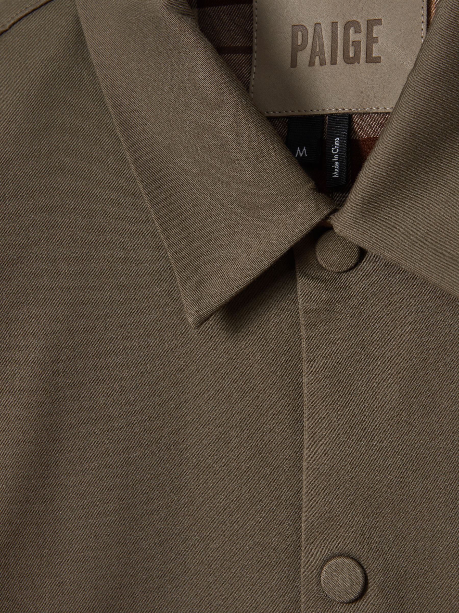 Paige Cotton Blend Press-Stud Jacket in Antique Press - Image 6 of 6