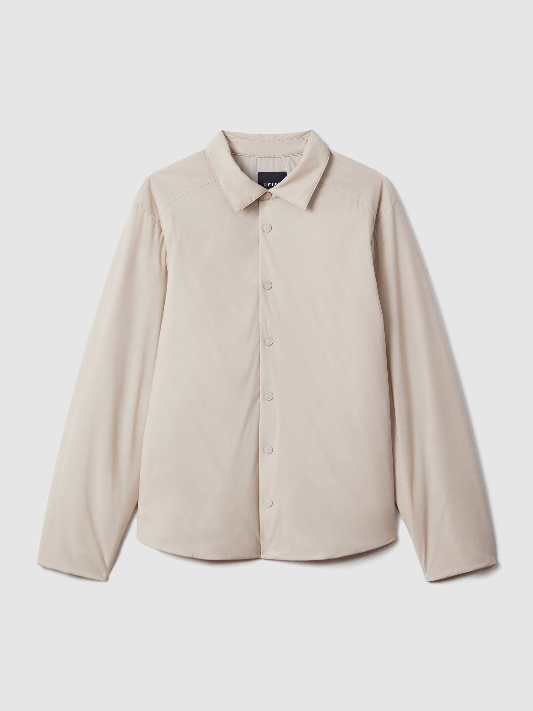 McLaren F1 Technical Press-Stud Jacket in Stone - Image 2 of 7
