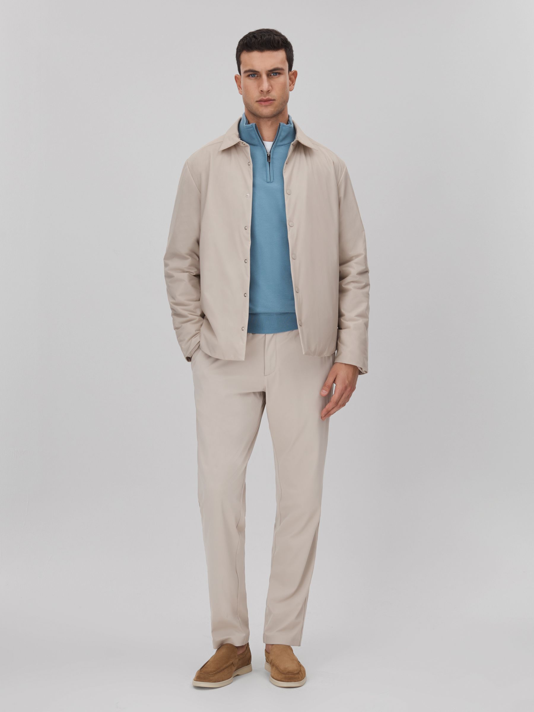 McLaren F1 Technical Press-Stud Jacket in Stone - Image 3 of 7
