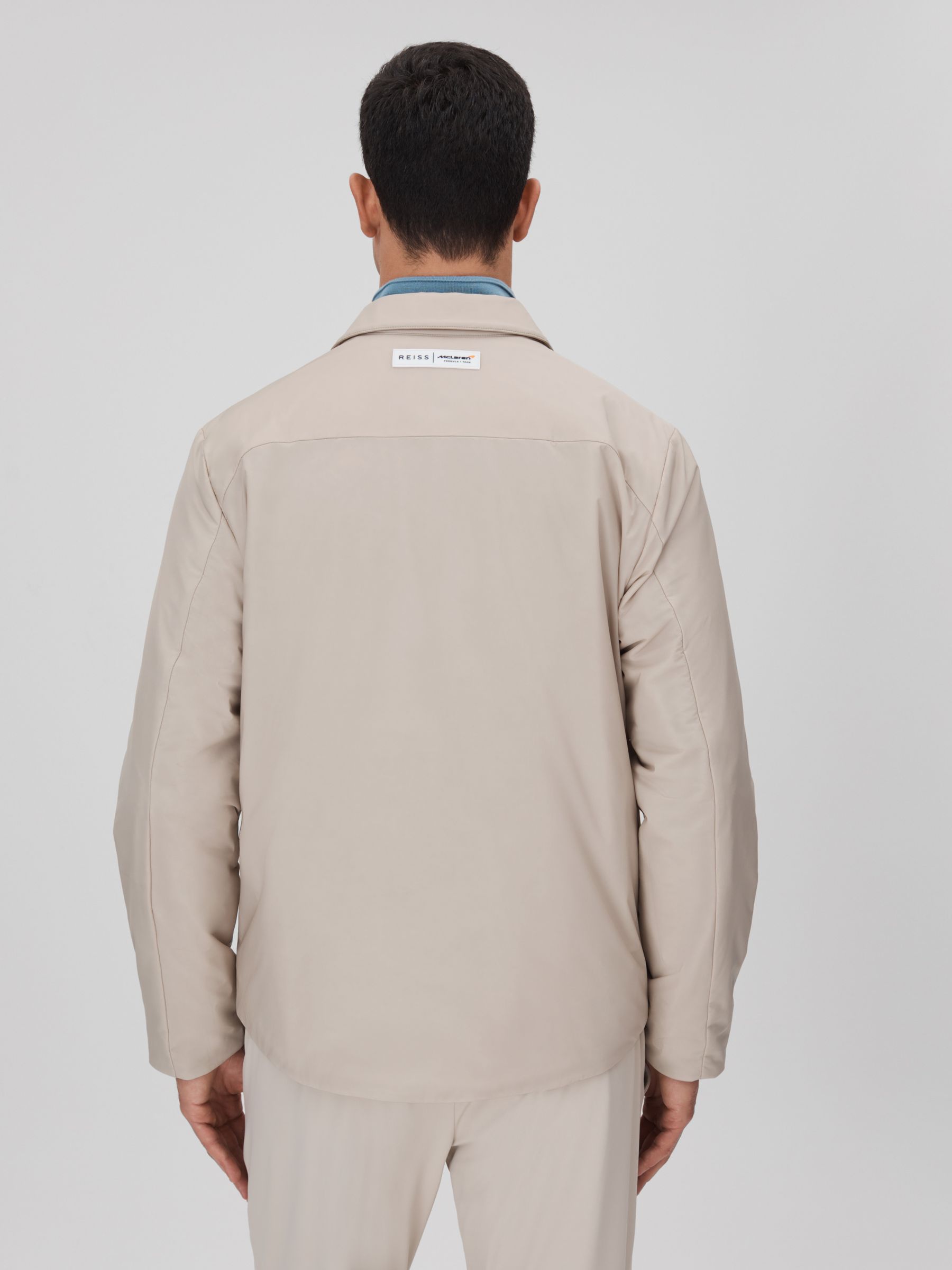 McLaren F1 Technical Press-Stud Jacket in Stone - Image 5 of 7