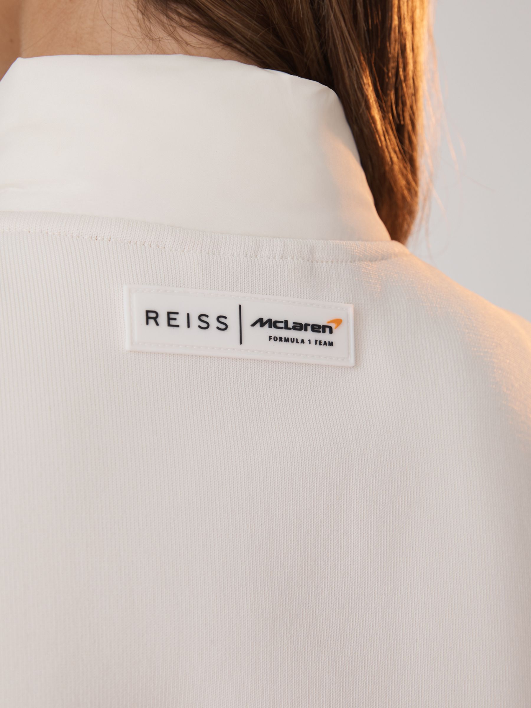 McLaren F1 Hybrid Quilt and Knit Gilet in White - Image 6 of 8