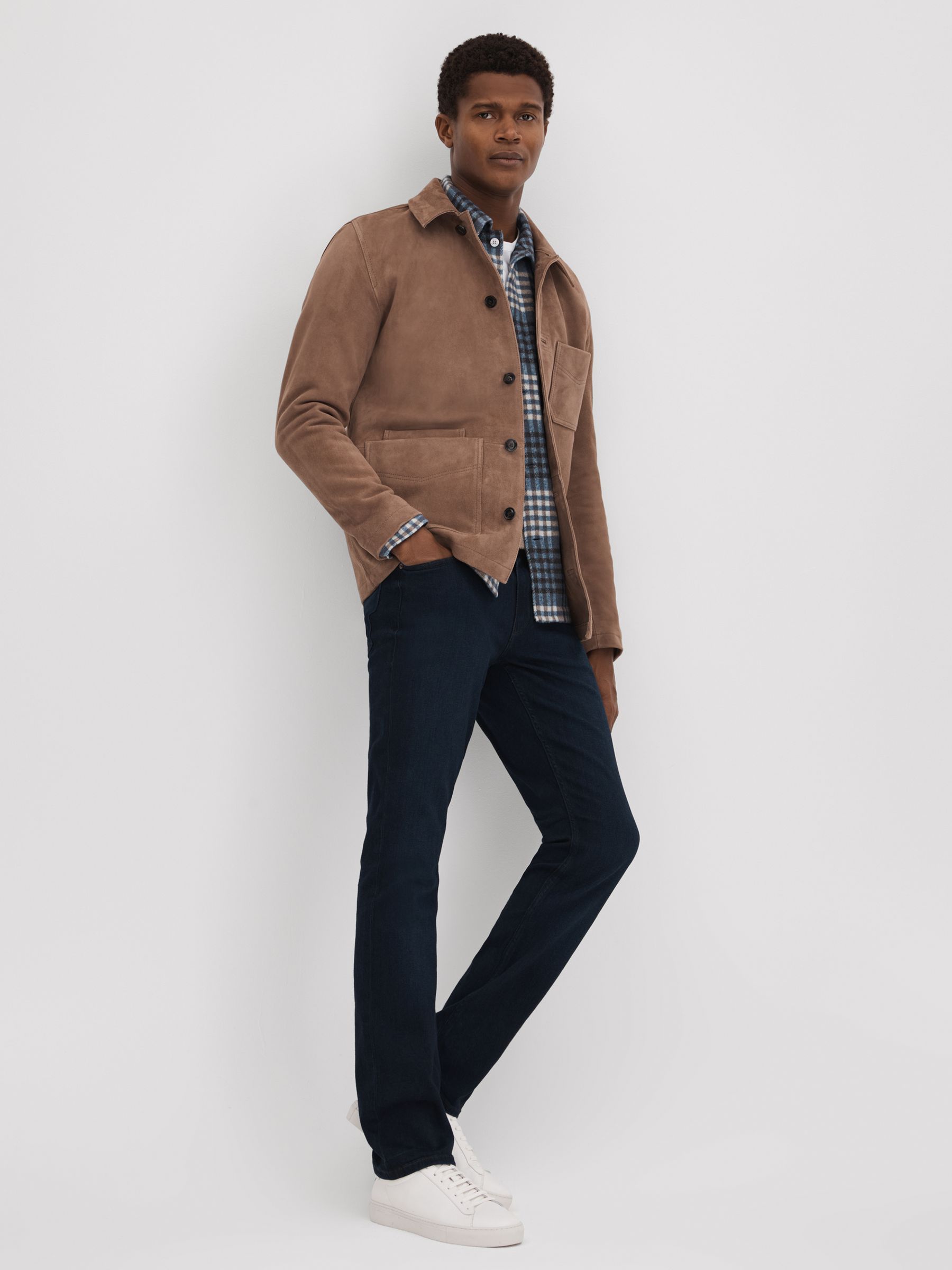 Paige Straight Leg Jeans in Schwartz Blue - Image 3 of 6