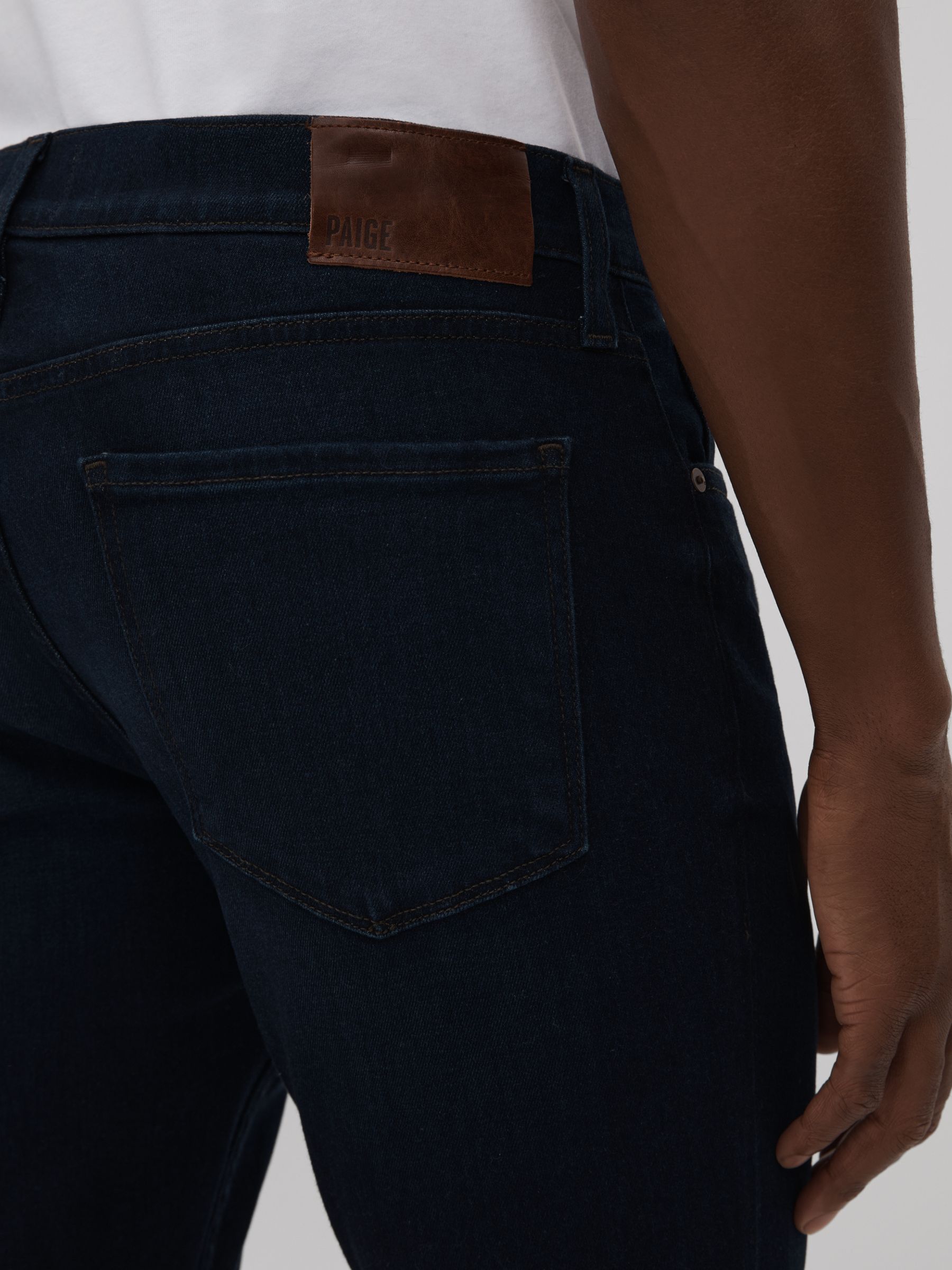 Paige Straight Leg Jeans in Schwartz Blue - Image 4 of 6