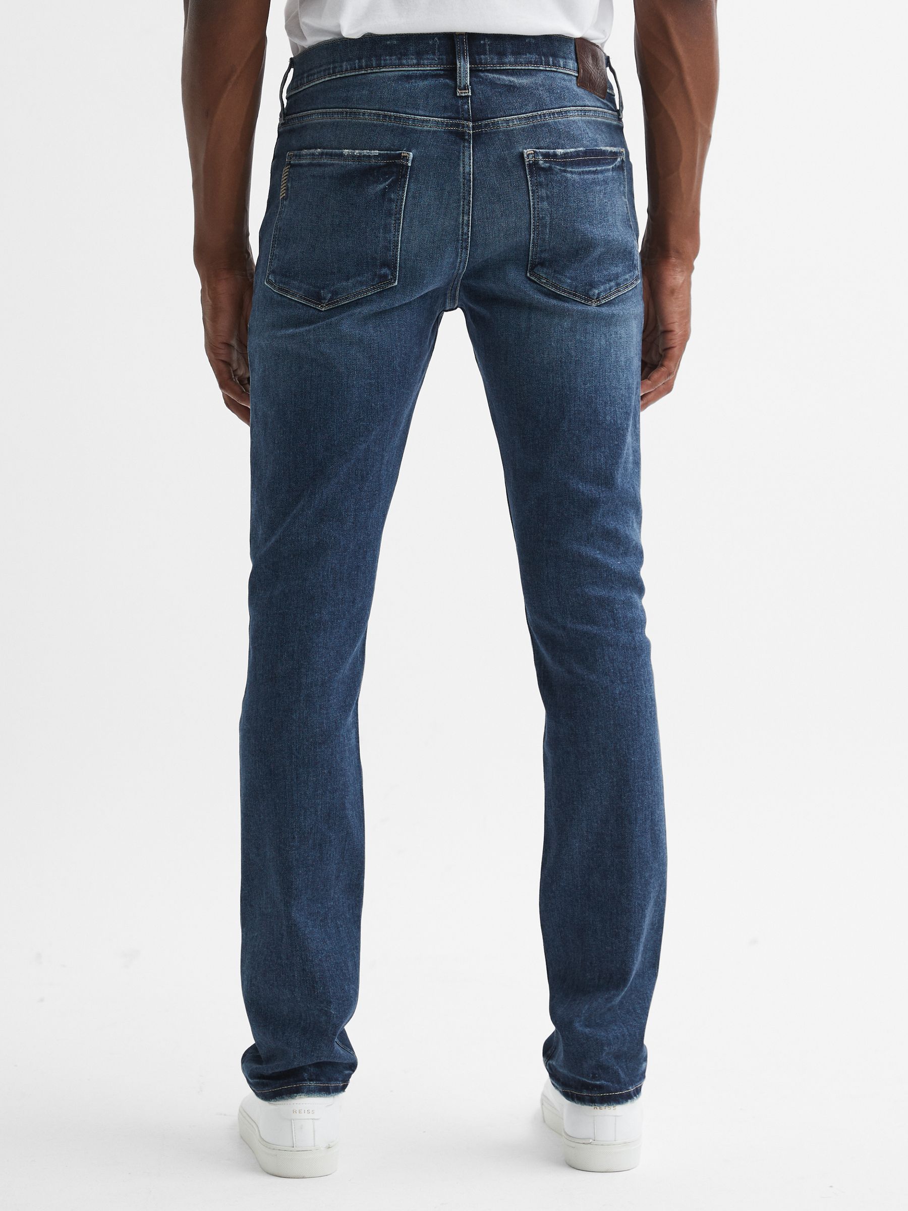 Paige High Slim Fit Stretch Jeans in Parks Blue - Image 5 of 5