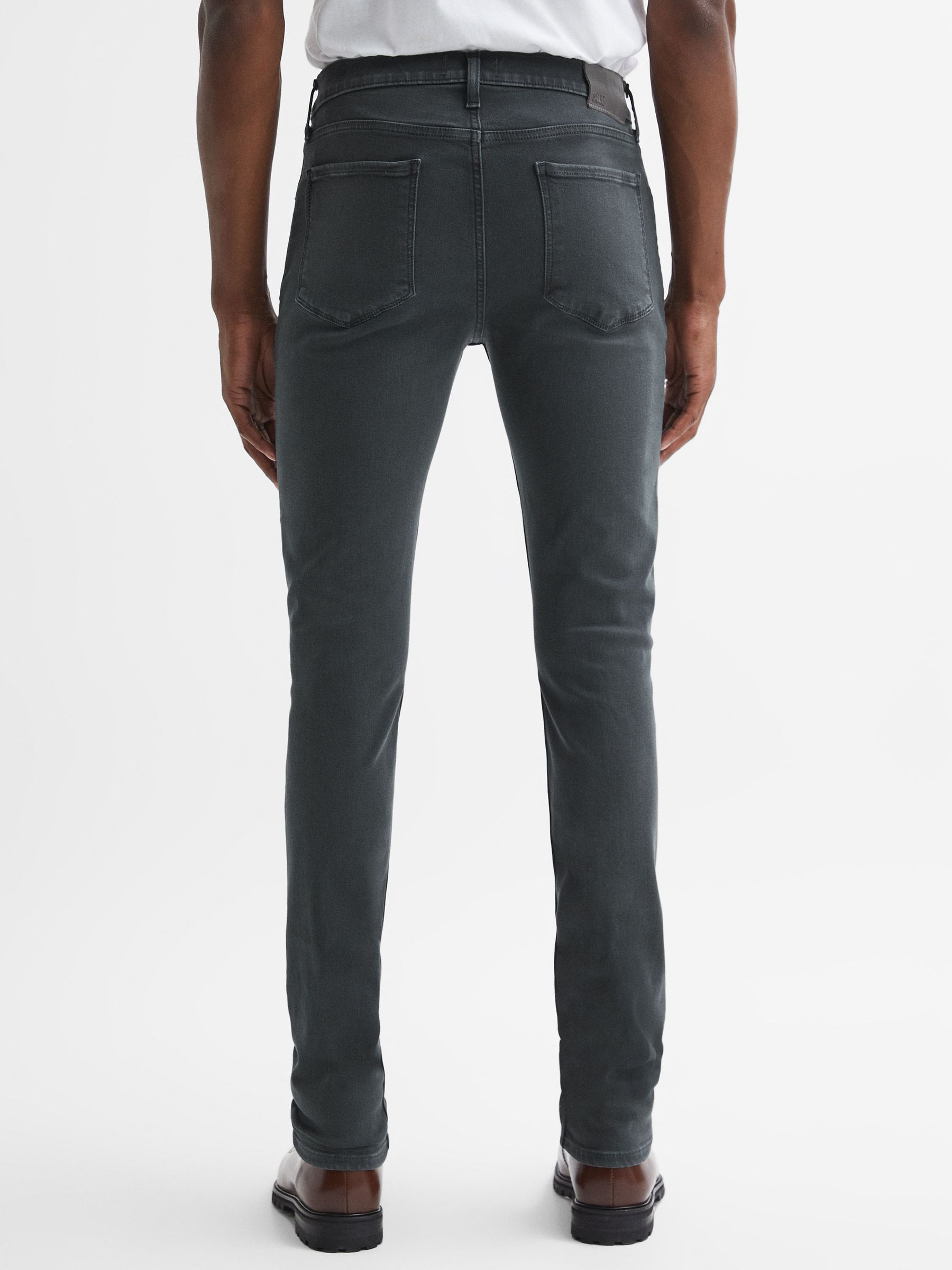 Paige High Slim Fit Stretch Jeans in Vintage Midnight Thistle - Image 4 of 4