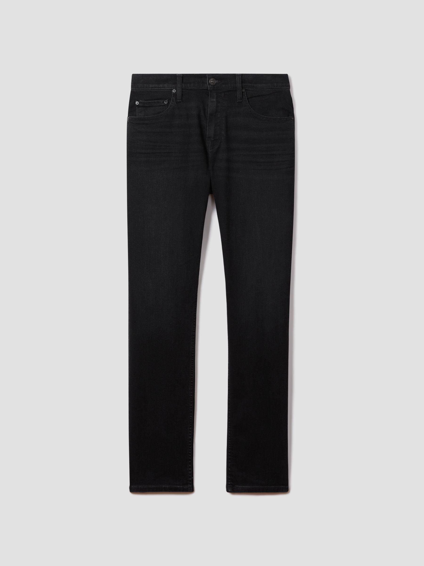 Paige Straight Leg Jeans in Canton Black - Image 2 of 5