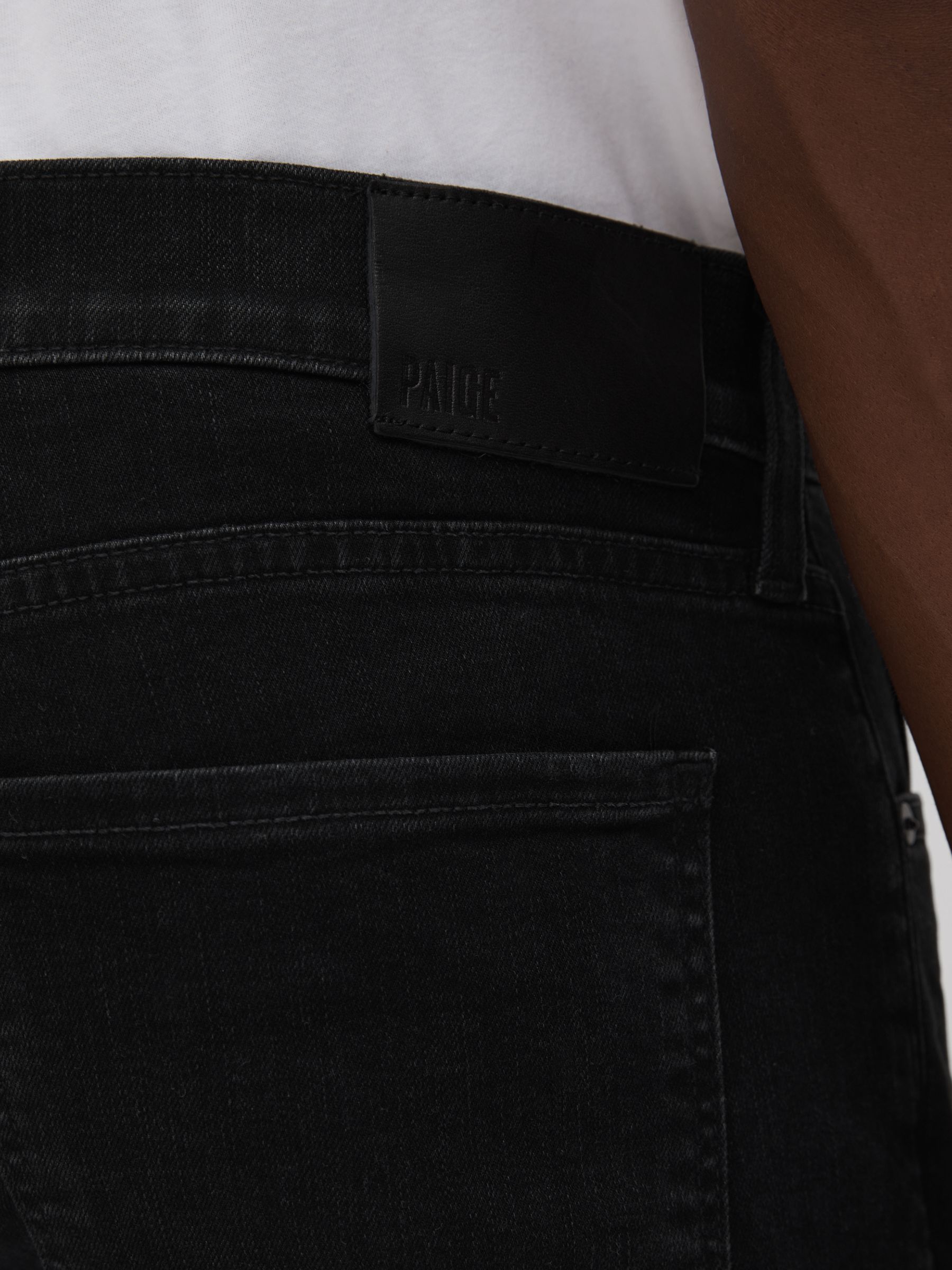 Paige Straight Leg Jeans in Canton Black - Image 4 of 5