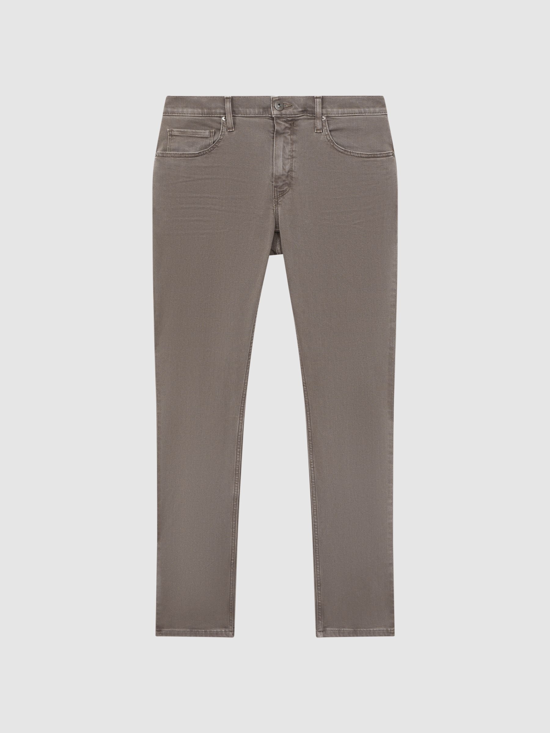 Paige High Slim Fit Stretch Jeans in Sanded Walnut - Image 2 of 4