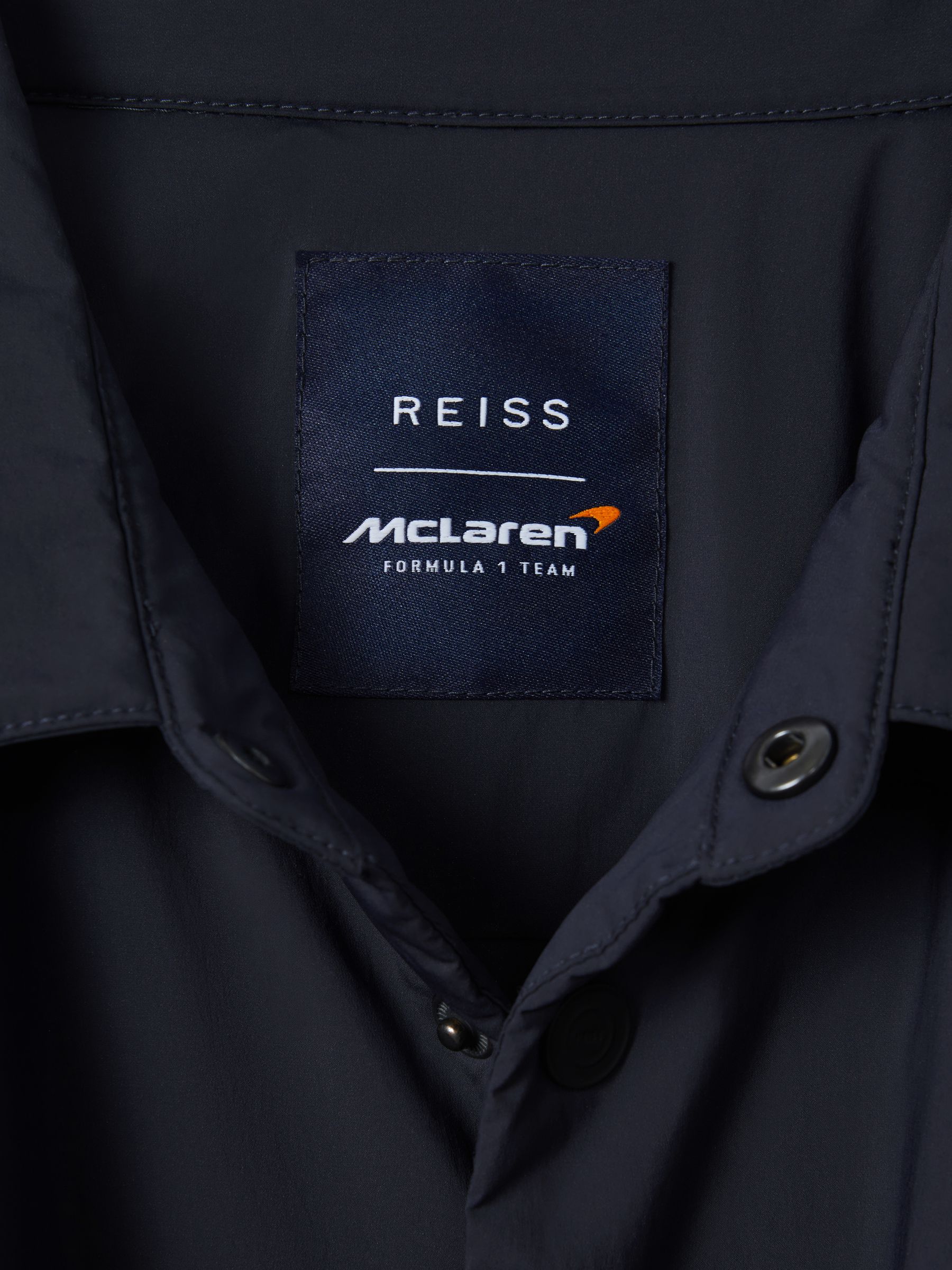 McLaren F1 Technical Press-Stud Jacket in Navy - Image 6 of 6