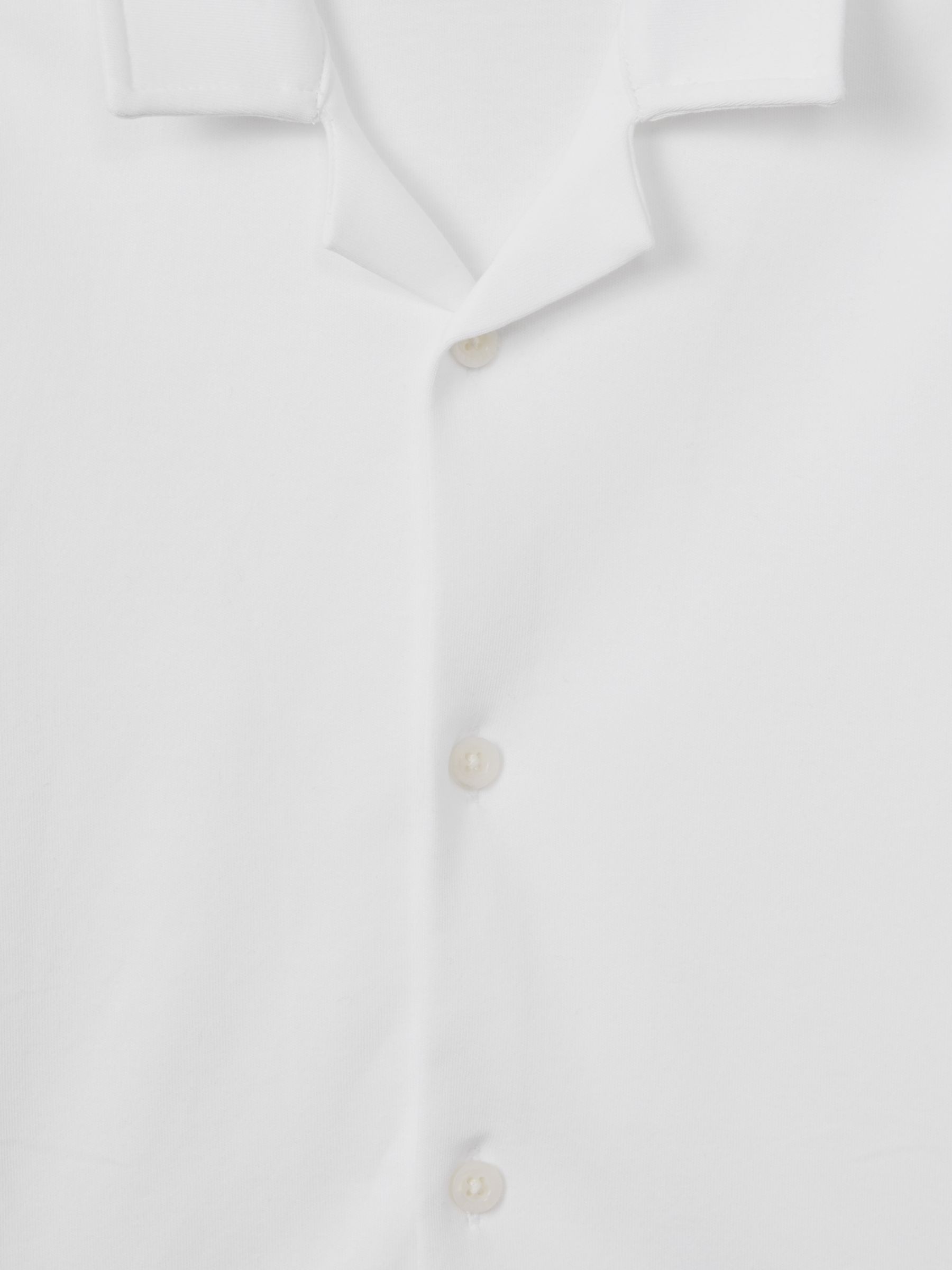 9-13 yrs Cotton Cuban Collar Shirt in White - Image 6 of 6