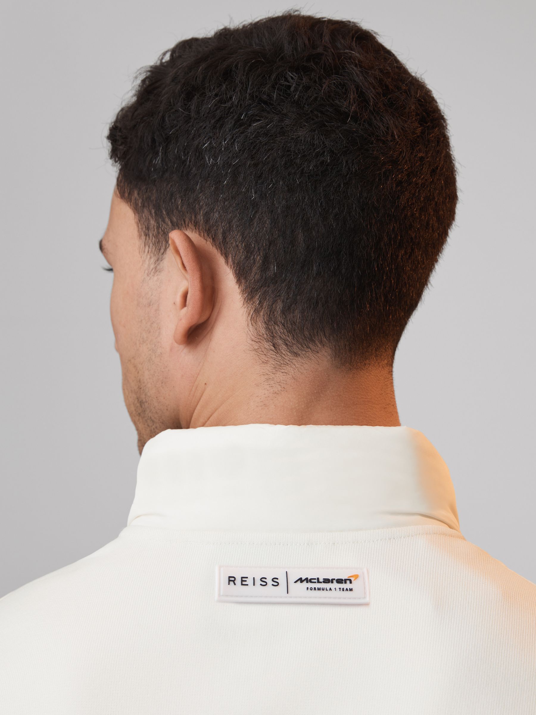 McLaren F1 Hybrid Quilt and Knit Gilet in White - Image 5 of 8