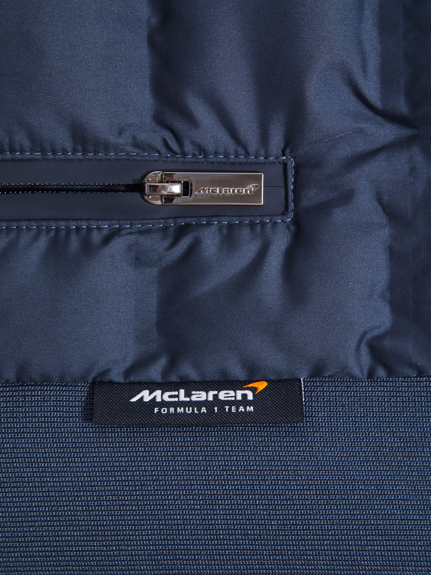 McLaren F1 Hybrid Quilt and Knit Gilet in Airforce Blue - Image 7 of 8