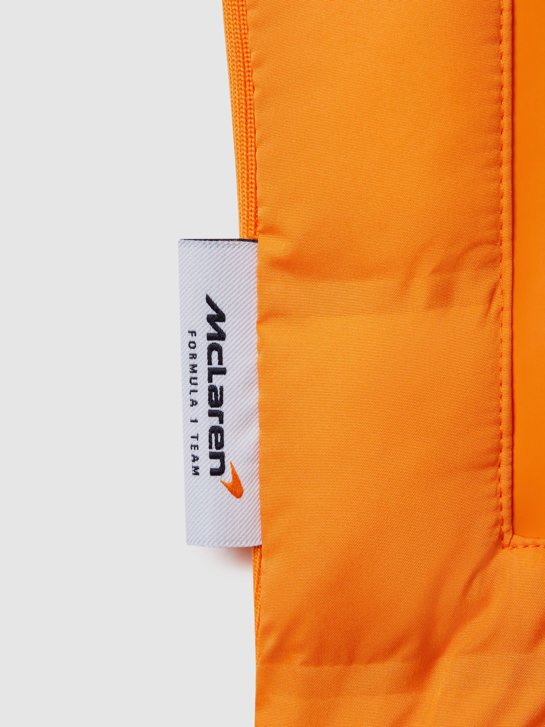 McLaren F1 Hybrid Quilt and Knit Gilet in Papaya - Image 9 of 9