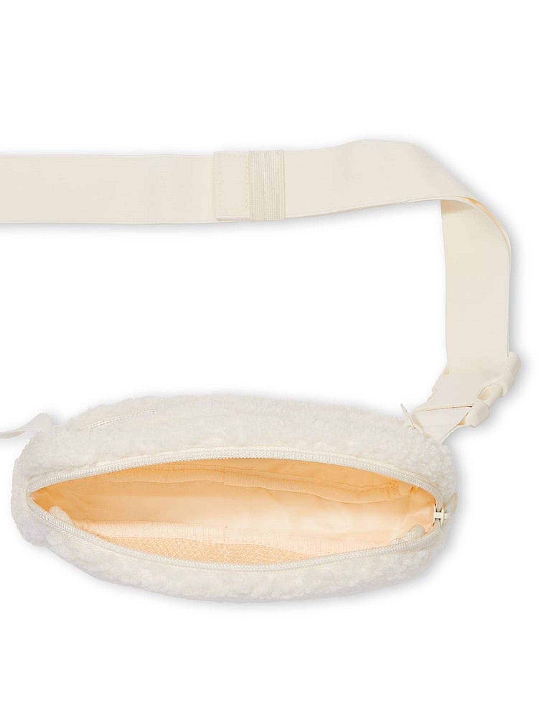 Creamer White Cosy Plush Belt Bag - Image 3 of 3