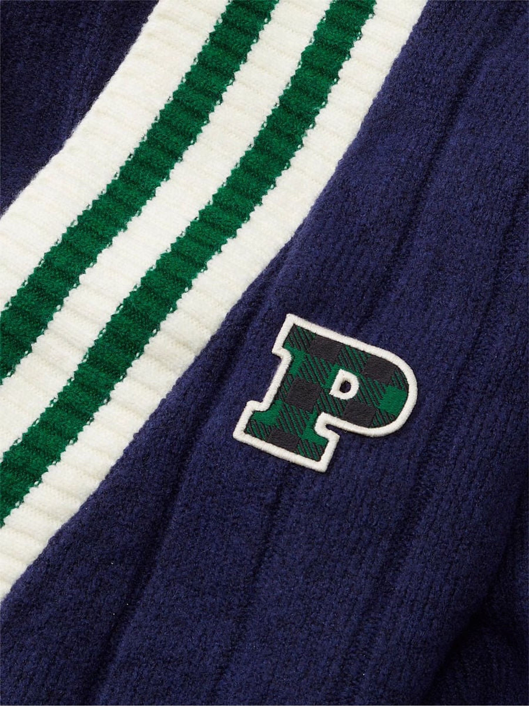 Midnight Navy Blue Knit Cardigan - Image 3 of 4