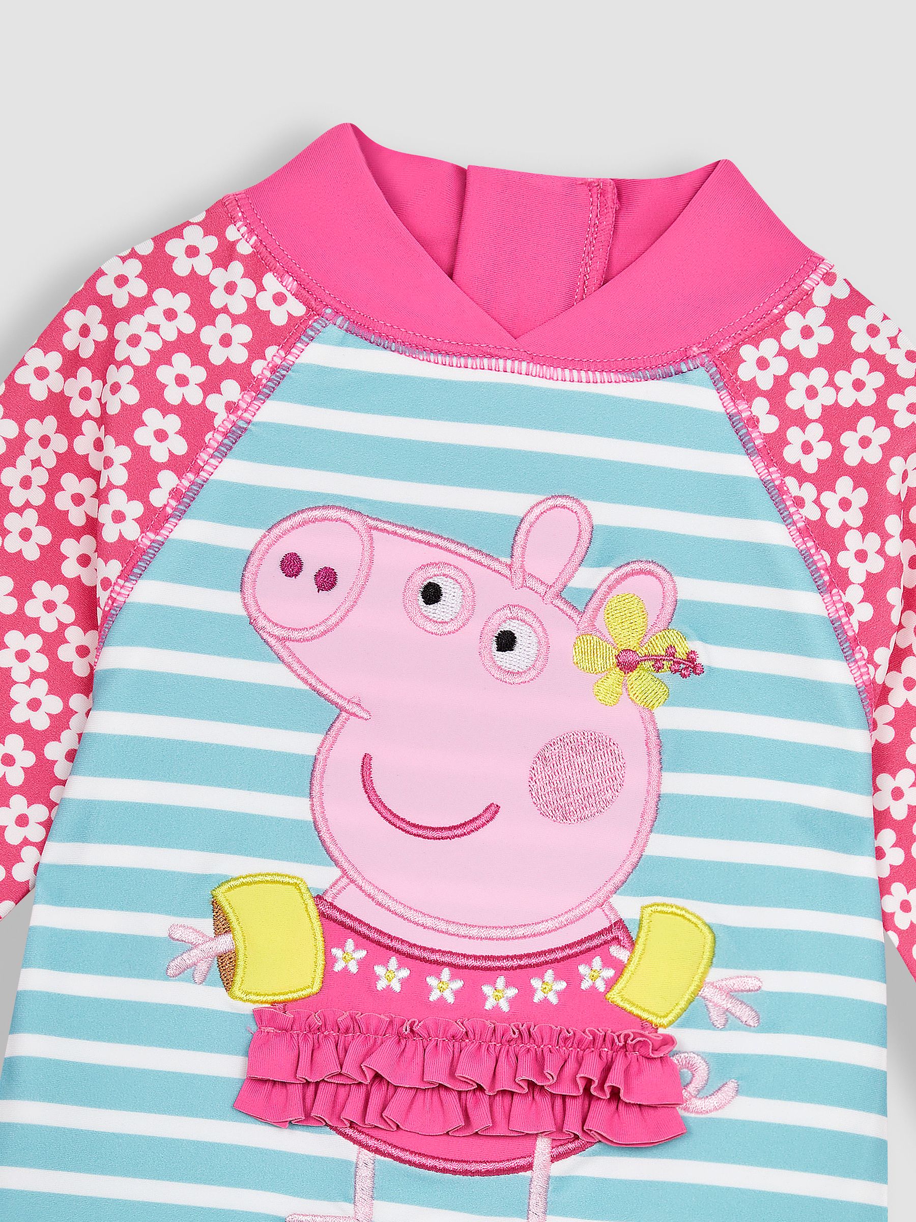 Pink Peppa Pig UPF 50 1-Piece Sun Protection Suit - Image 7 of 8