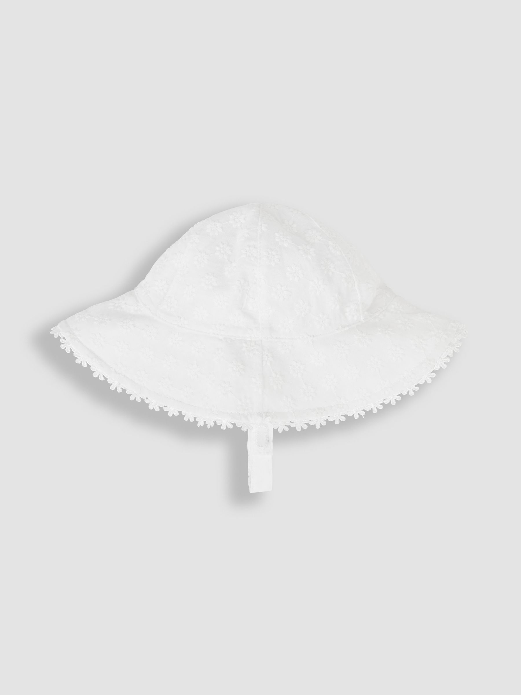 Broderie Floppy Hat in White - Image 1 of 3