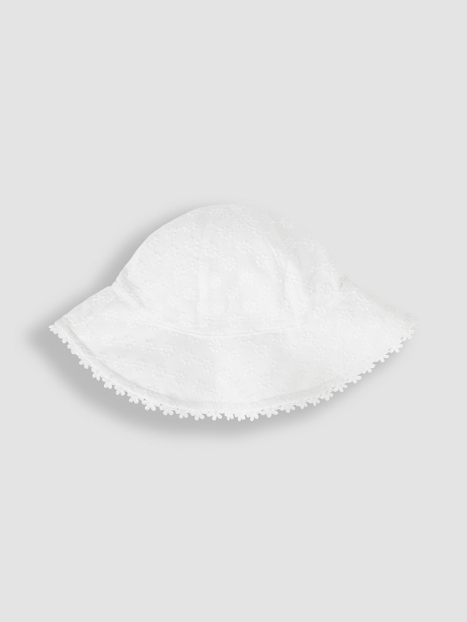 Broderie Floppy Hat in White - Image 2 of 3