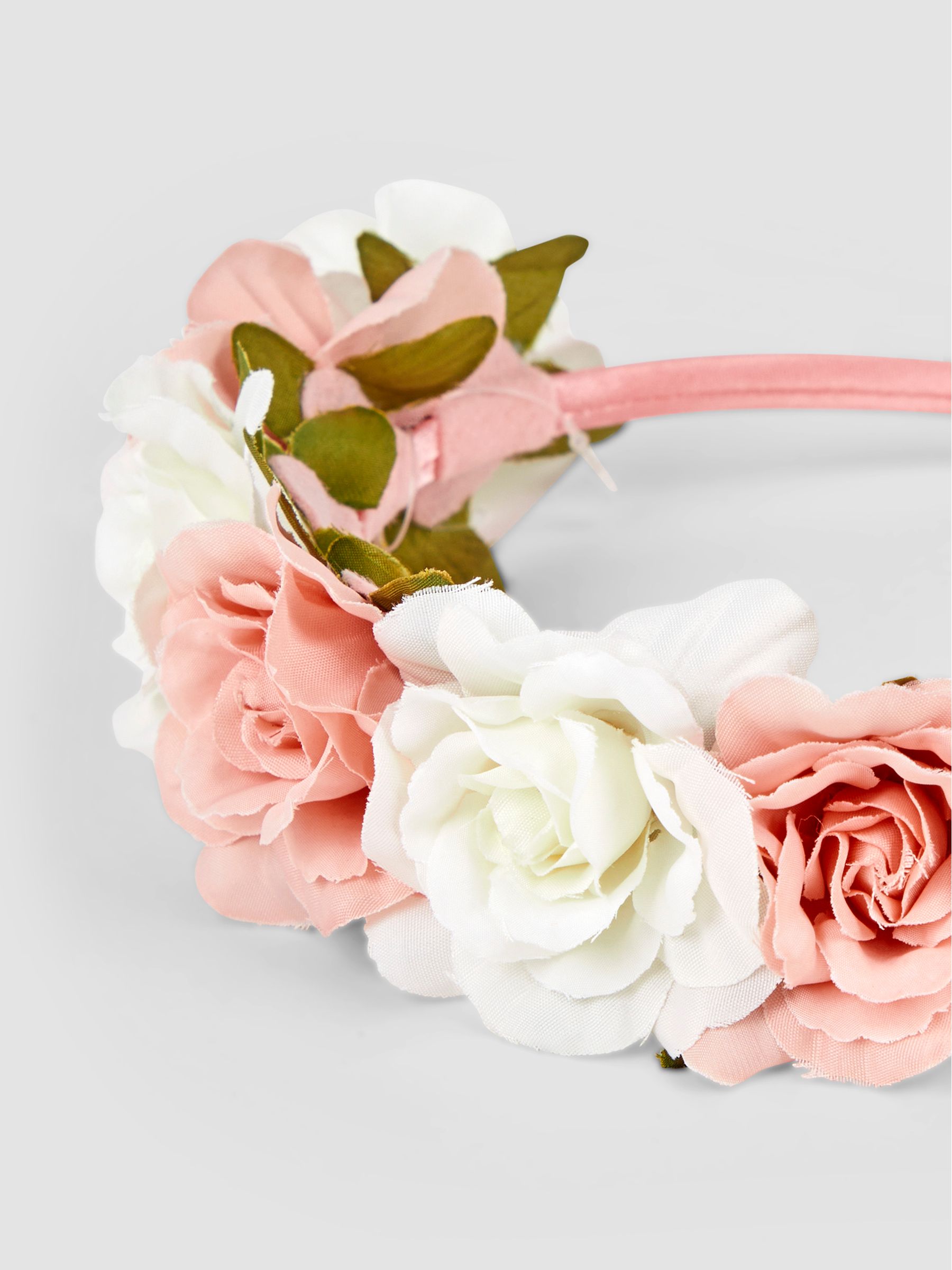 Dusky Pink Floral Headband - Image 2 of 3