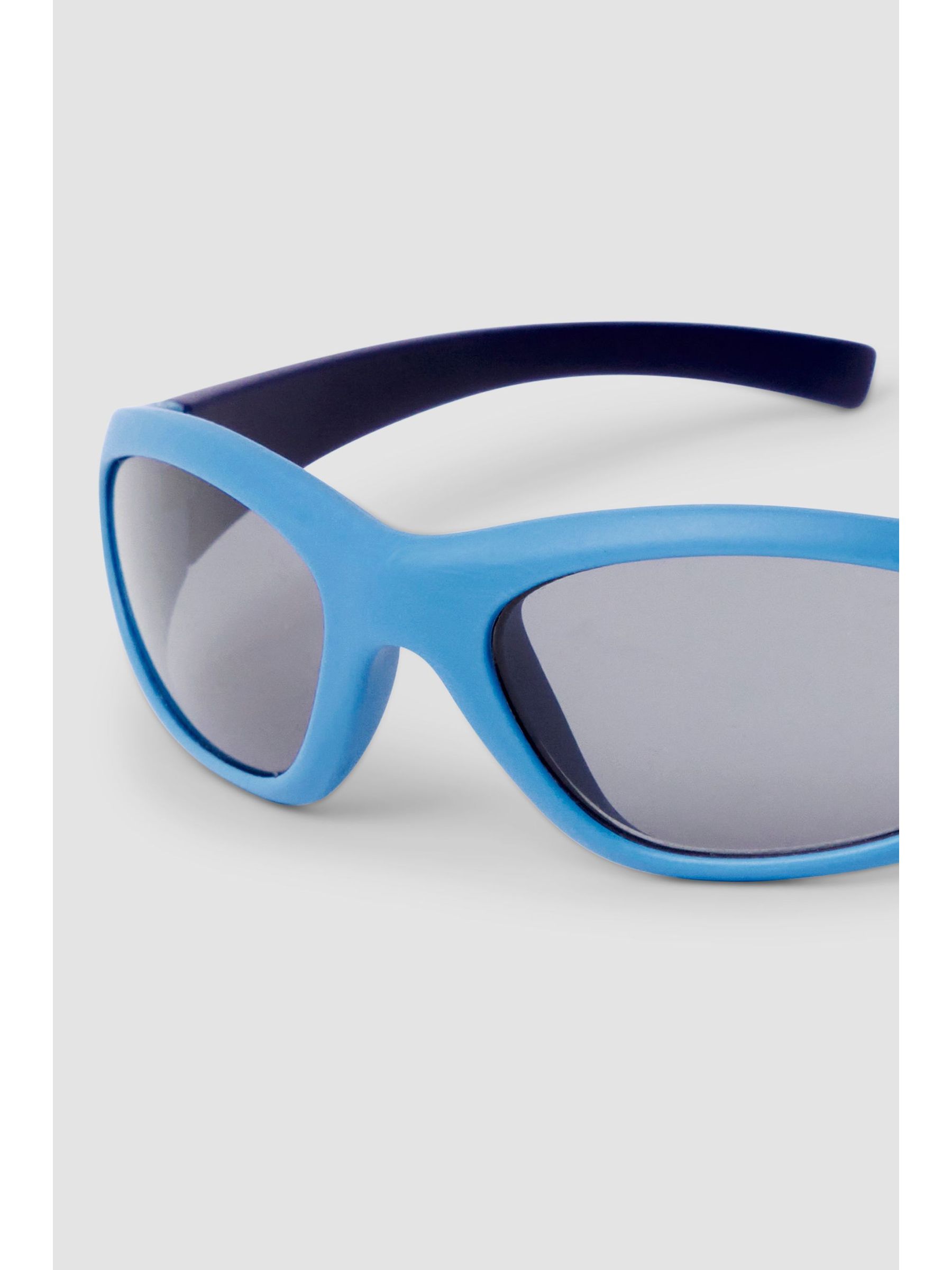 Blue Colour Block Sunglasses - Image 2 of 2